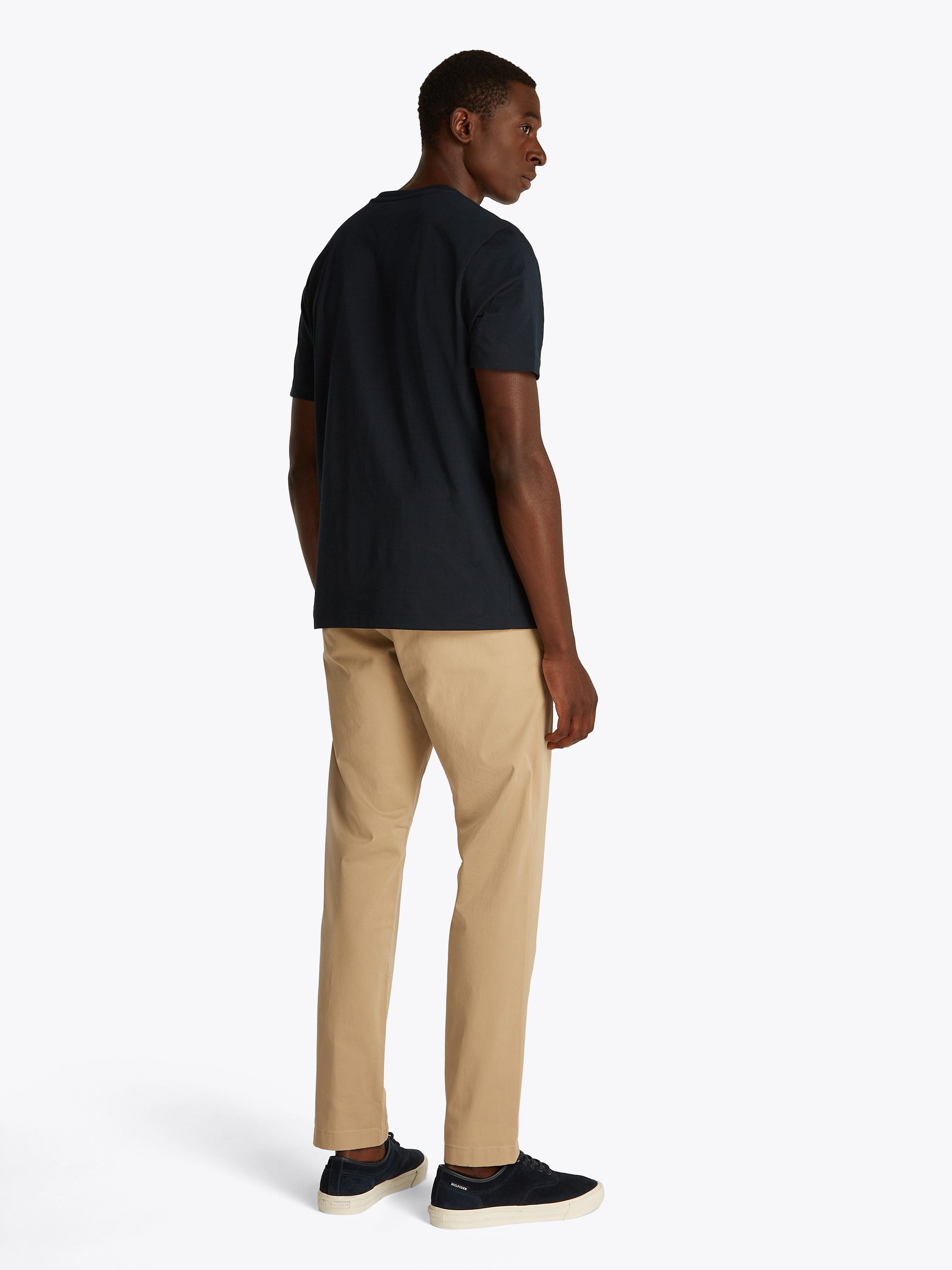 Tommy Hilfiger T-shirt SCRIPT LOGO TEE met opgestikt logo