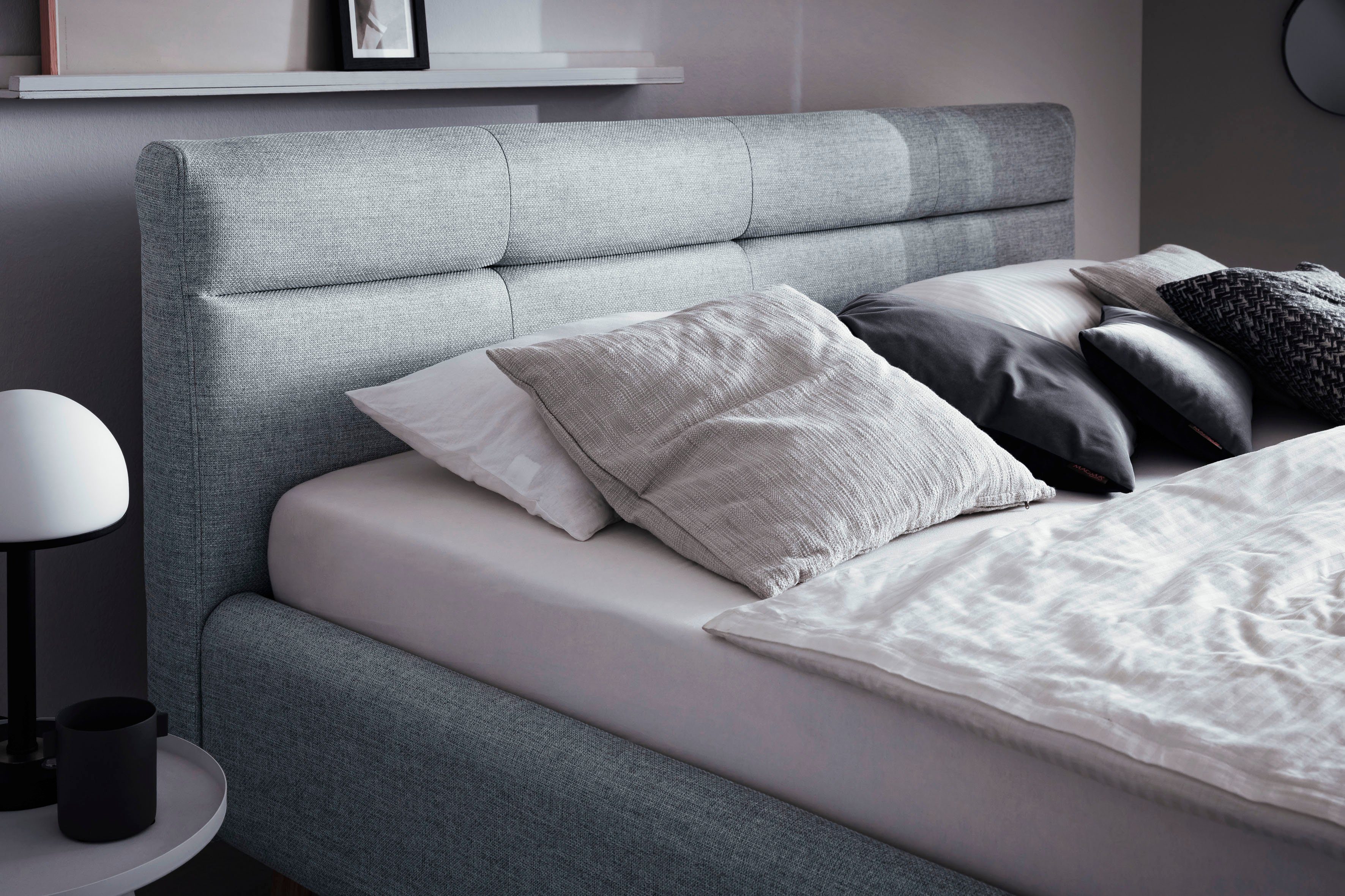 meise.möbel Gestoffeerd bed Lotte met lattenbodem en bedkist