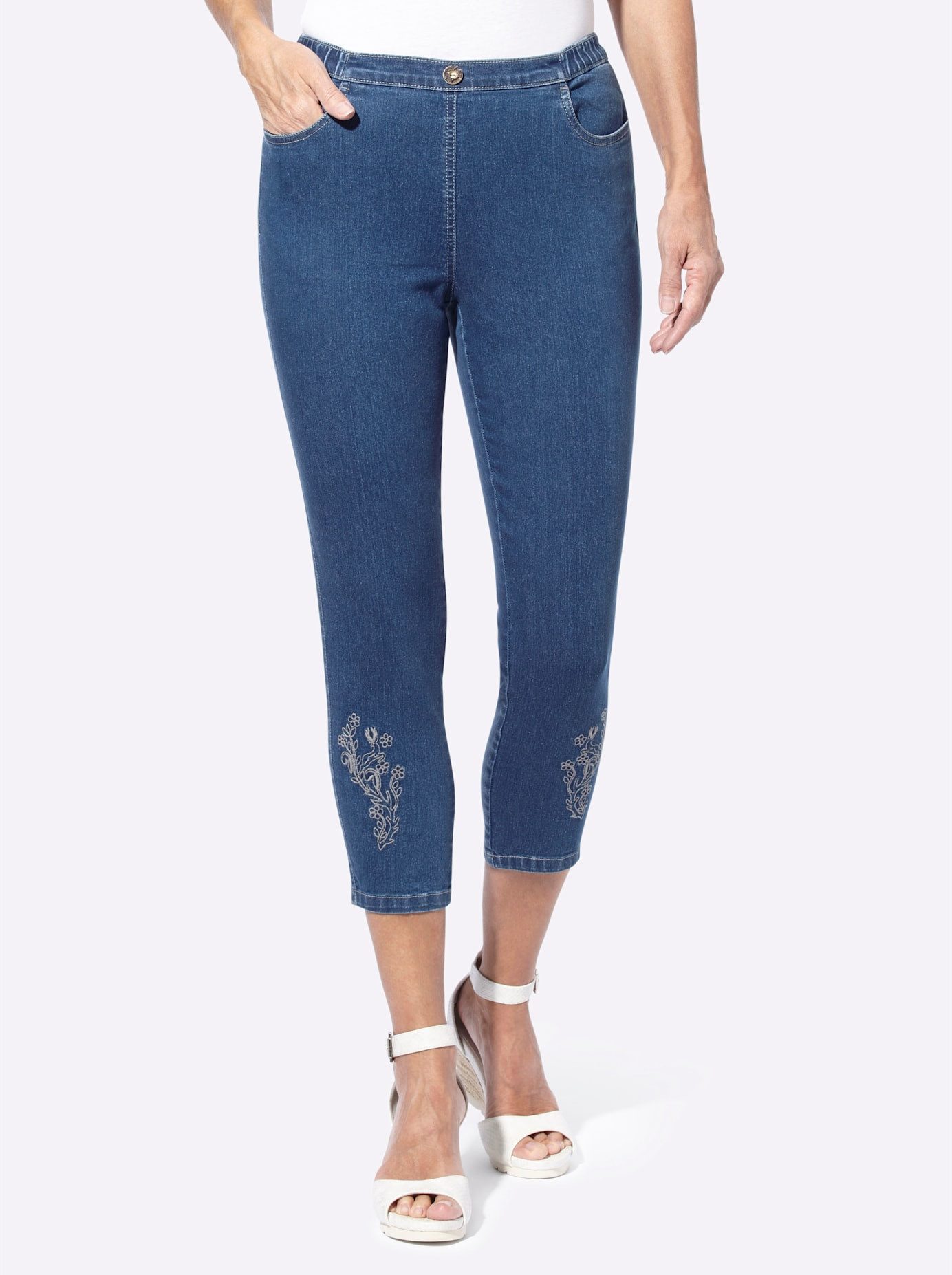 Classic Basics 7/8 jeans (1-delig) dames 7/8 jeans maat 46 blauw