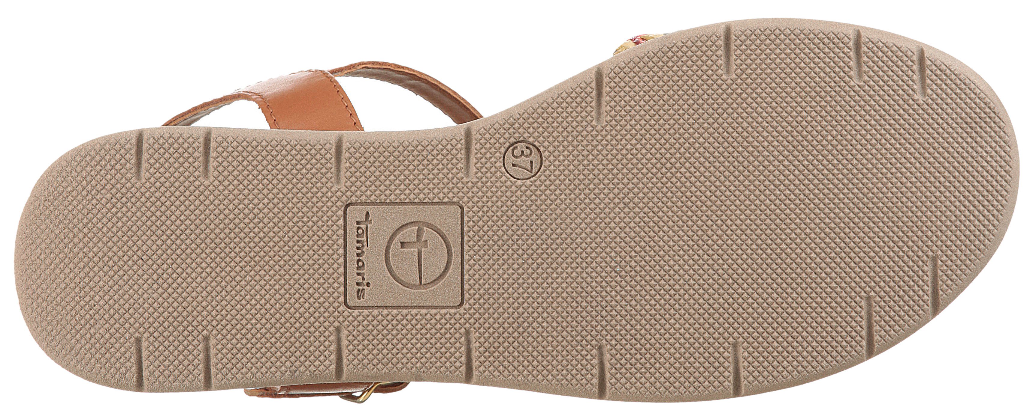 Tamaris Sandaaltjes , zomerschoen, sandaal, plateauhak met comfortabele binnenzool