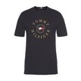 tommy hilfiger t-shirt icon coin tee blauw