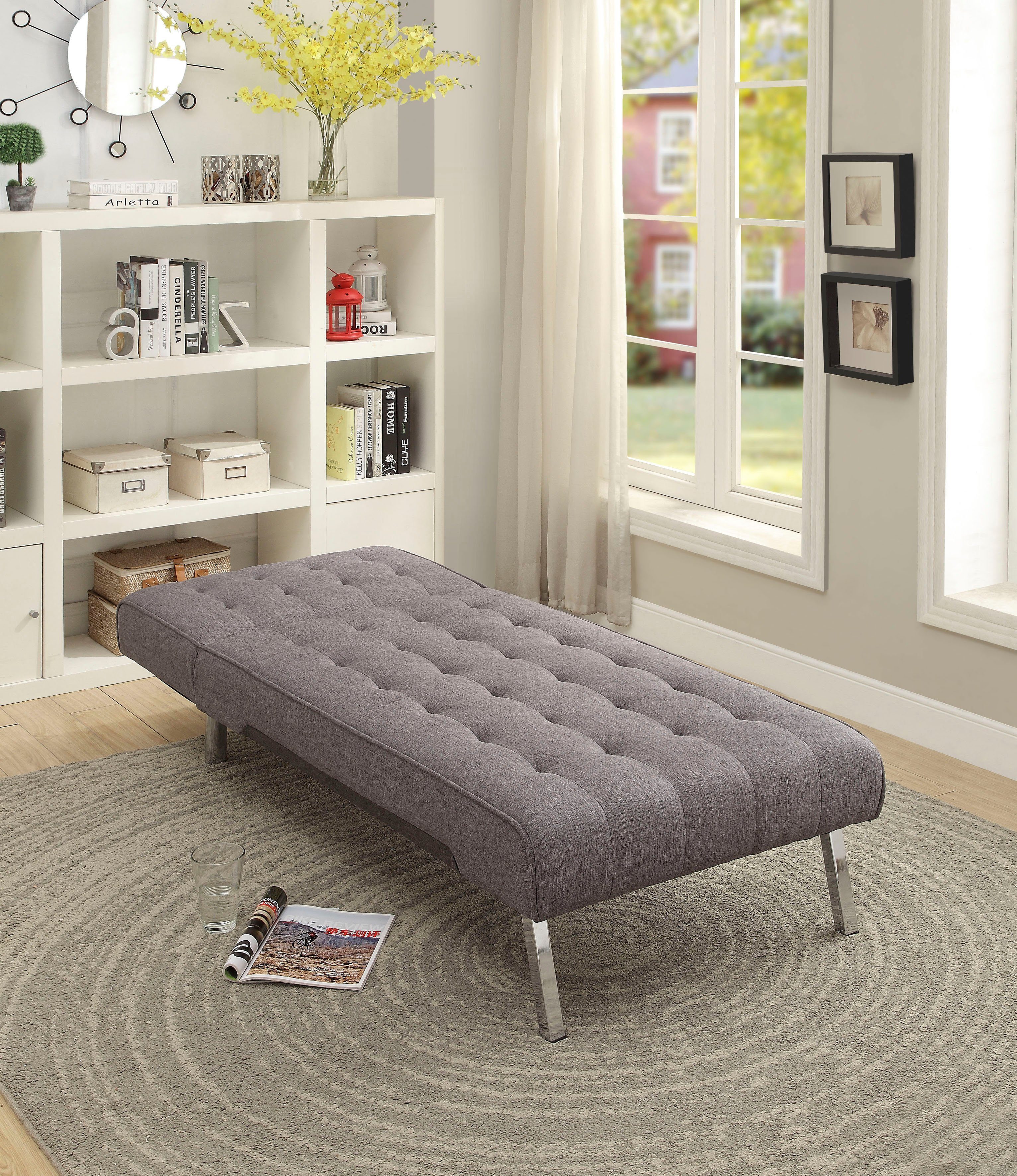 ATLANTIC home collection Relaxstoel Pierre met relax- en slaapfunctie, met golfvering