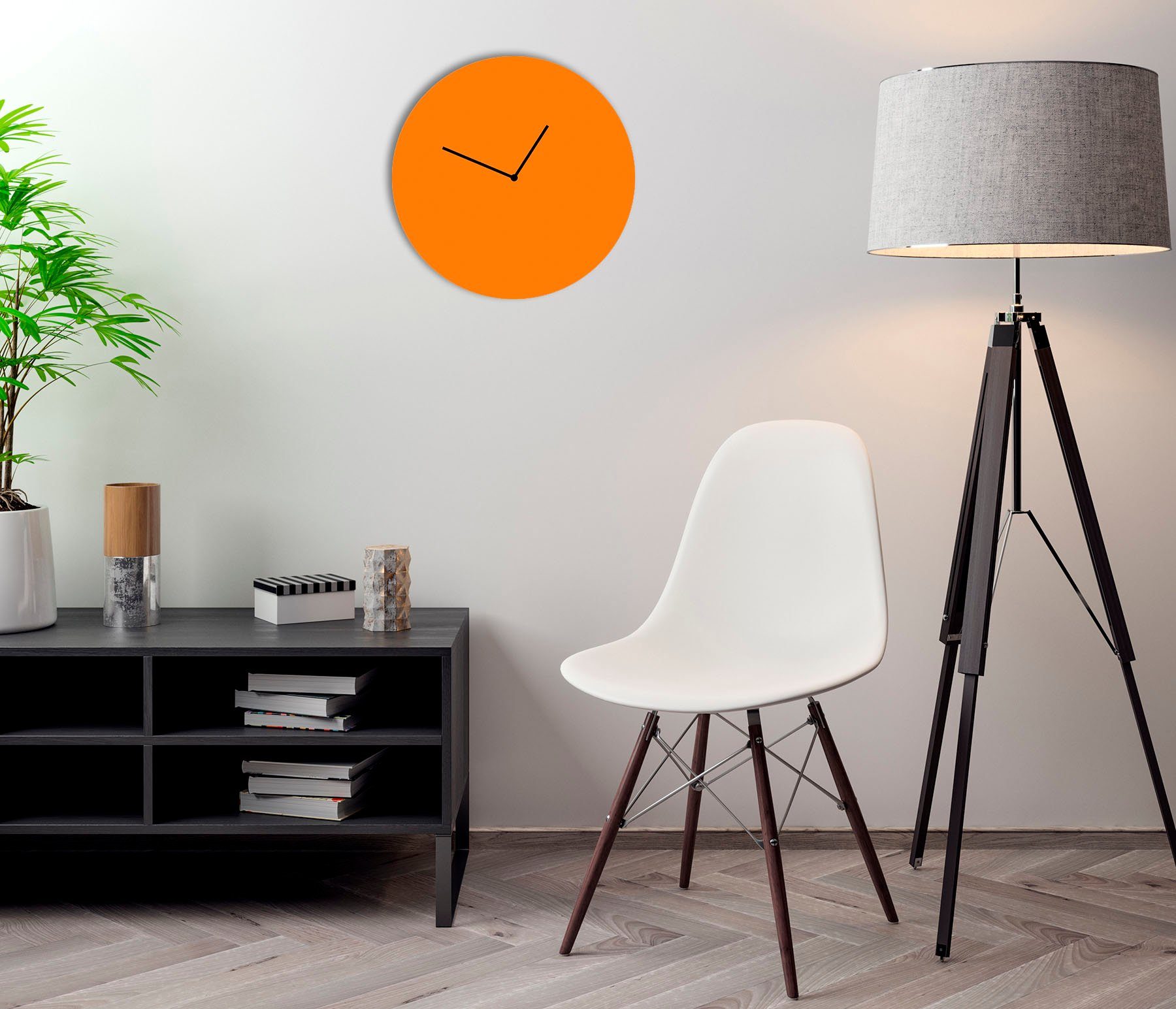 LeGer Home by Lena Gercke Wandklok Sanja Acrylglas, rond, geruisloos, minimalistisch (1-delig)