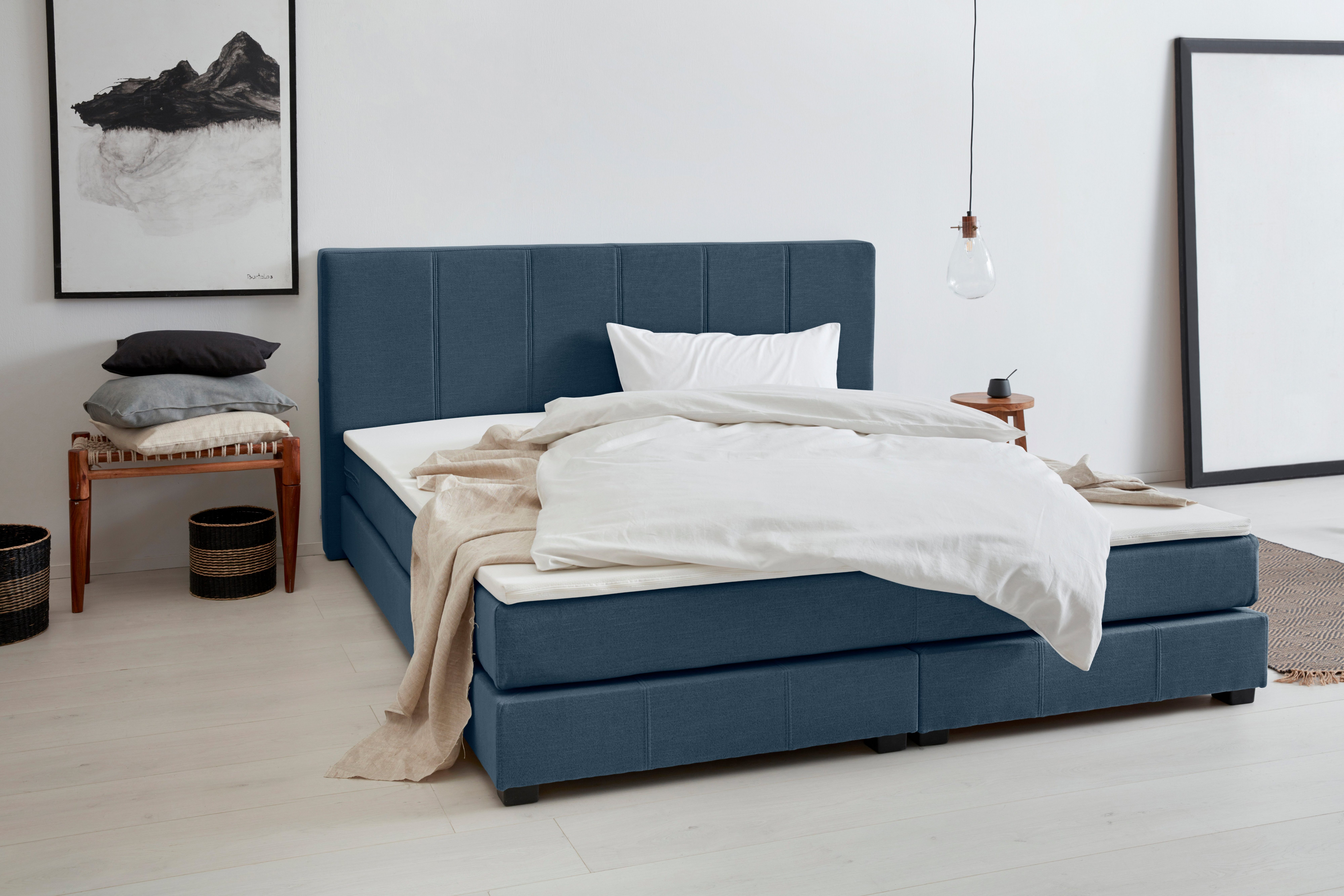 OTTO products Boxspring Peetu Pocketveringsmatras, in 4 breedten en 4 kleuren, incl. topmatras