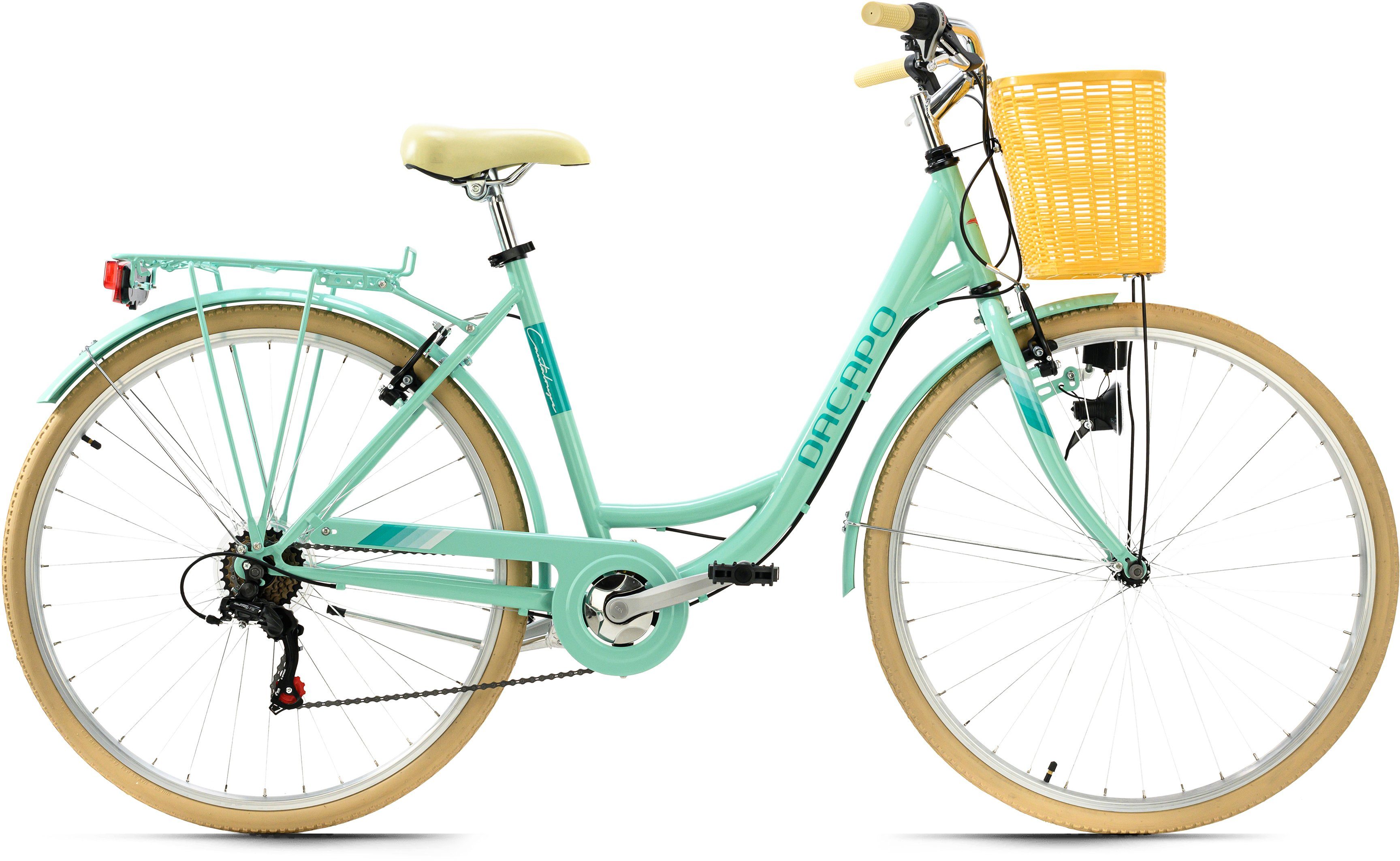 KS Cycling Citybike Cantaloupe voor dames, kettingversnelling