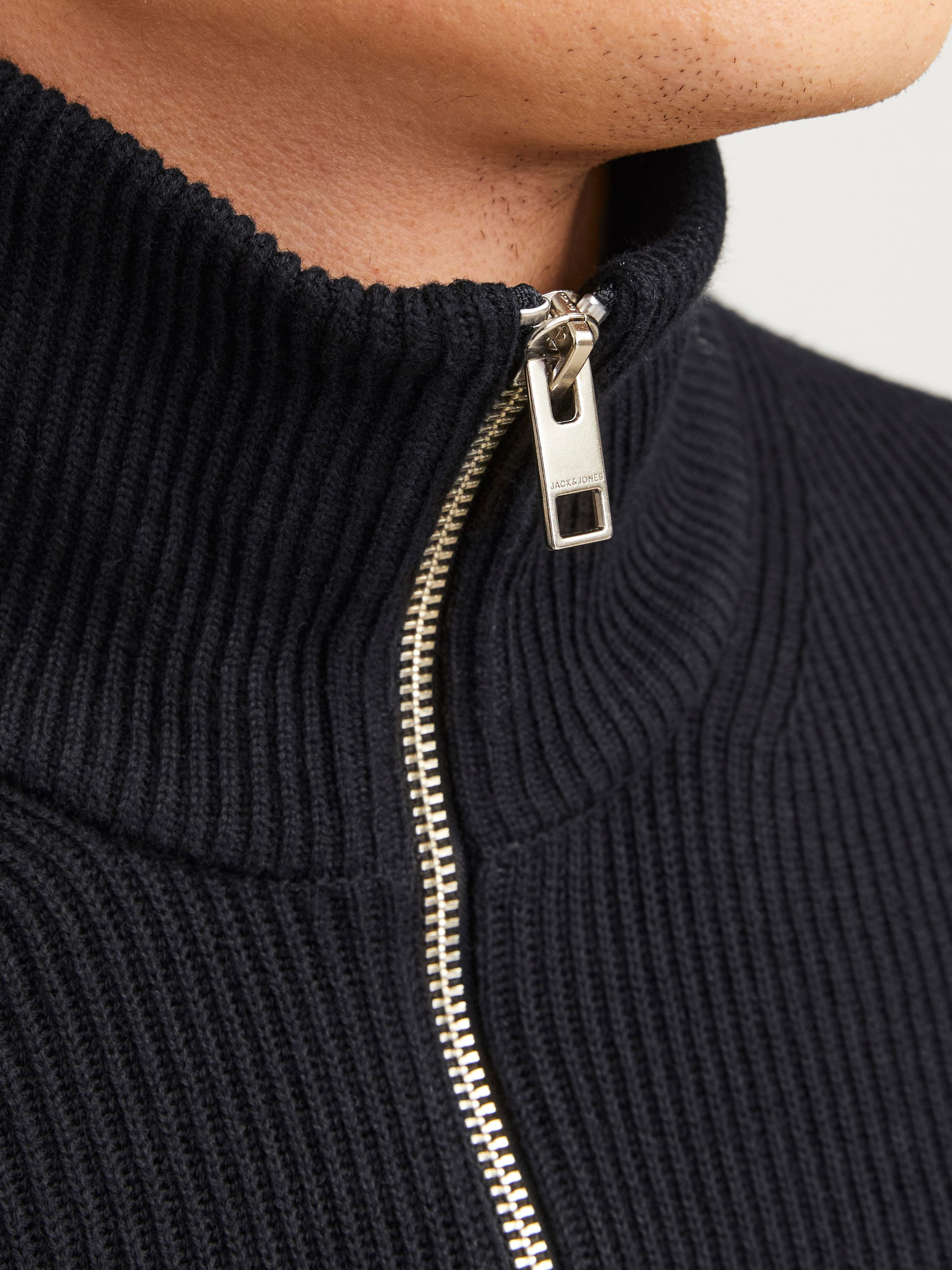 Jack & Jones Schipperstrui JJEPERFECT KNIT HALF ZIP SN