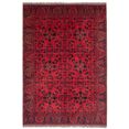 morgenland wollen kleed khal mohammadi geheel gedessineerd rosso 193 x 129 cm handgeknoopt rood