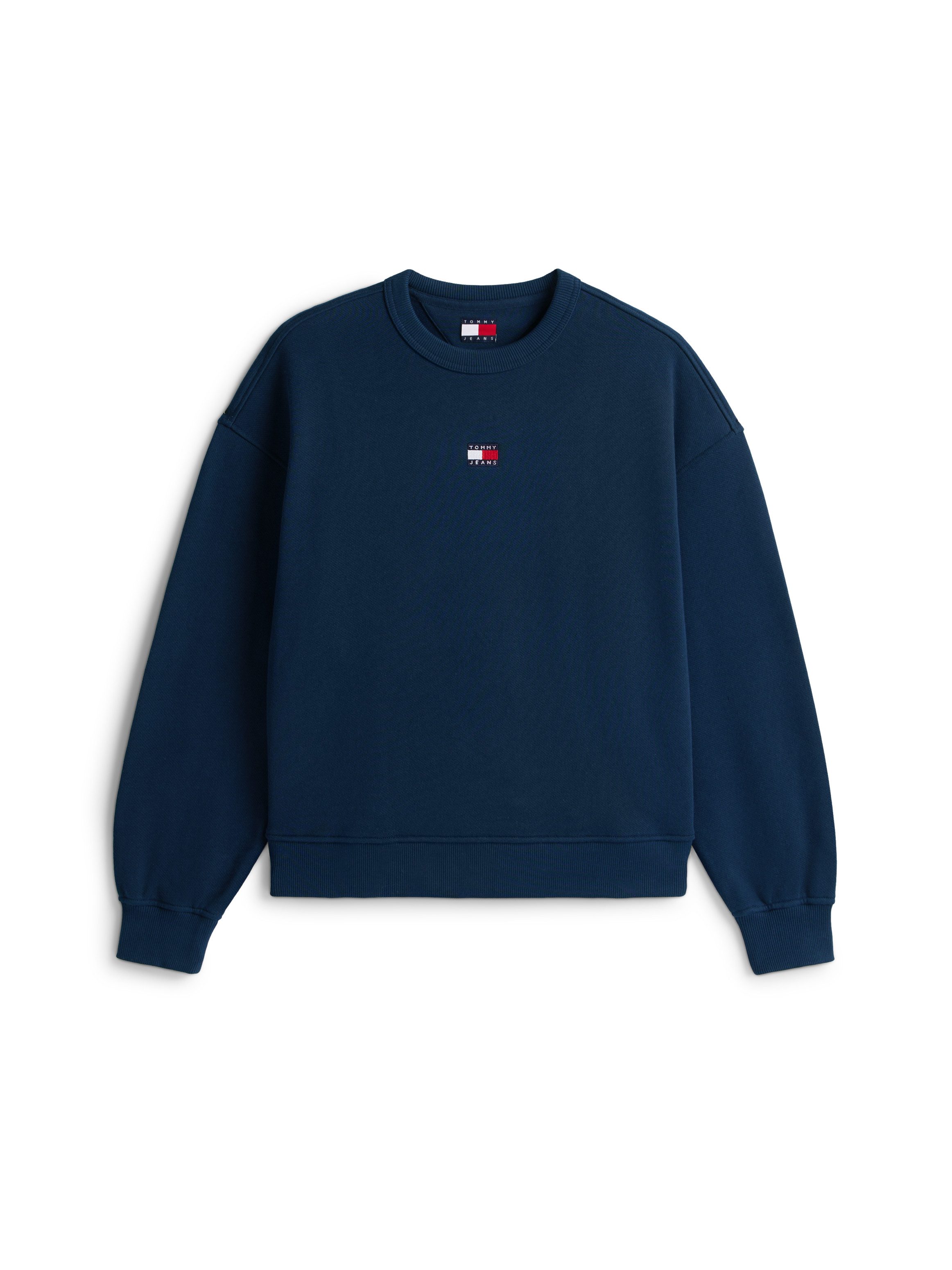 TOMMY JEANS Sweatshirt TJW BXY BADGE met drop-shoulder design en logo aan de voorkant