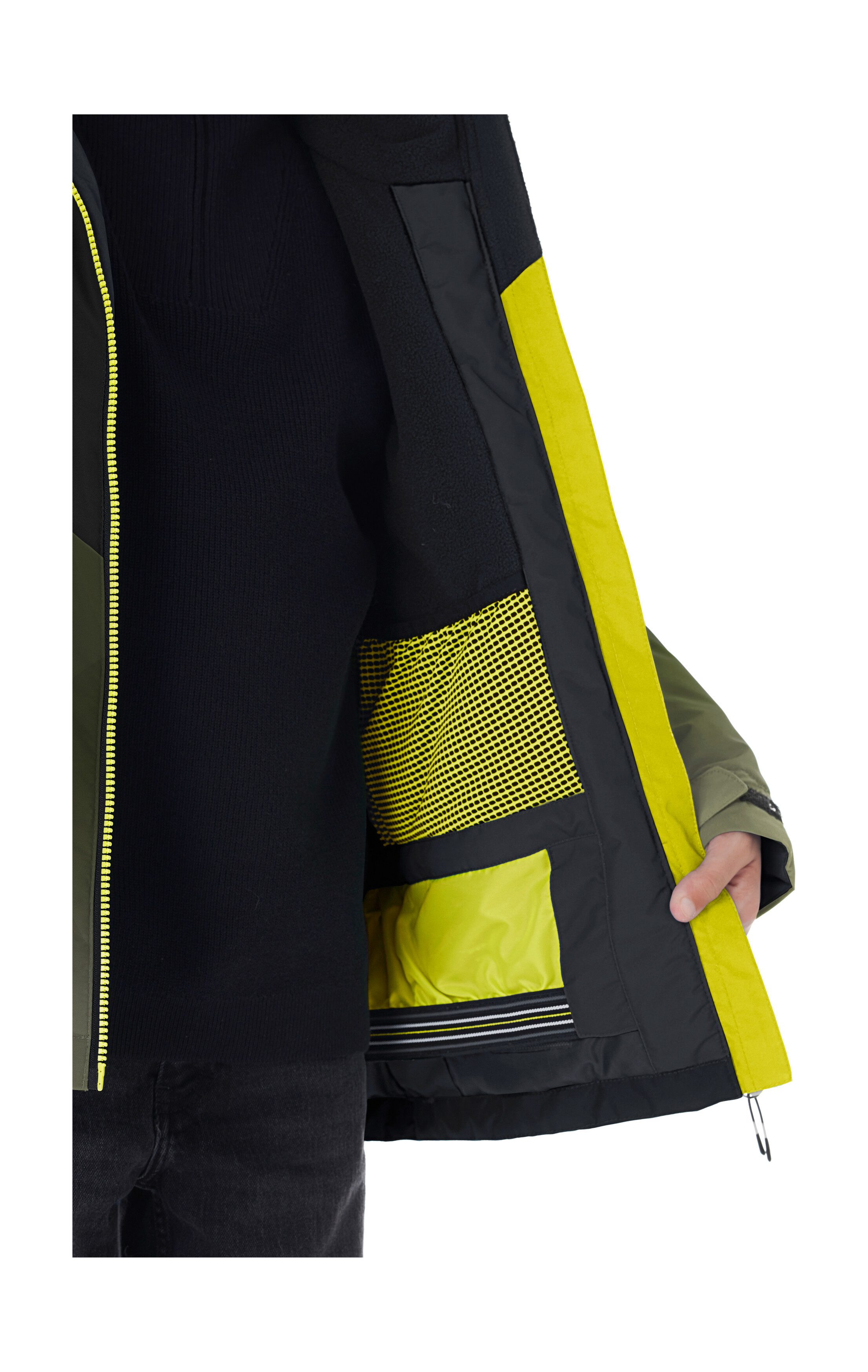 Killtec Ski-jack KSW 383 BYS SKI JCKT Water- en winddichte ski jas met verstelbare capuchon