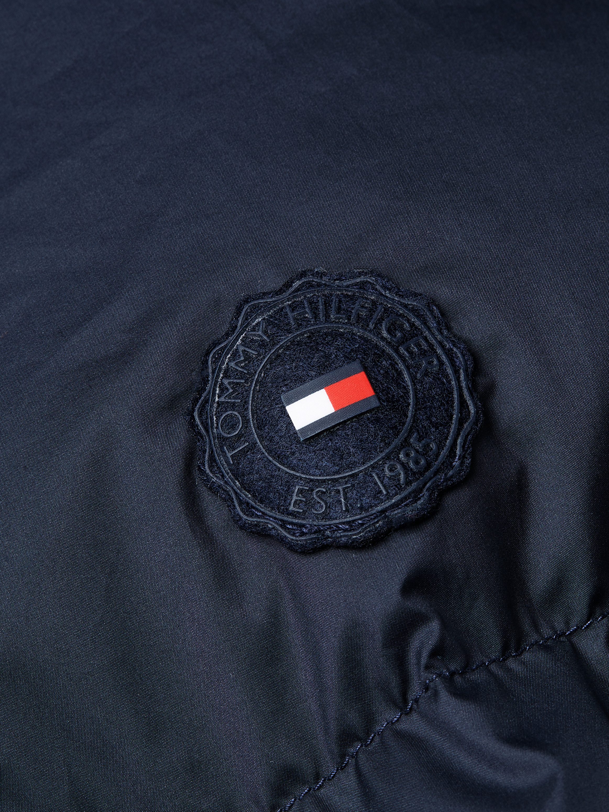 Tommy Hilfiger Lange jas met gestempeld logo