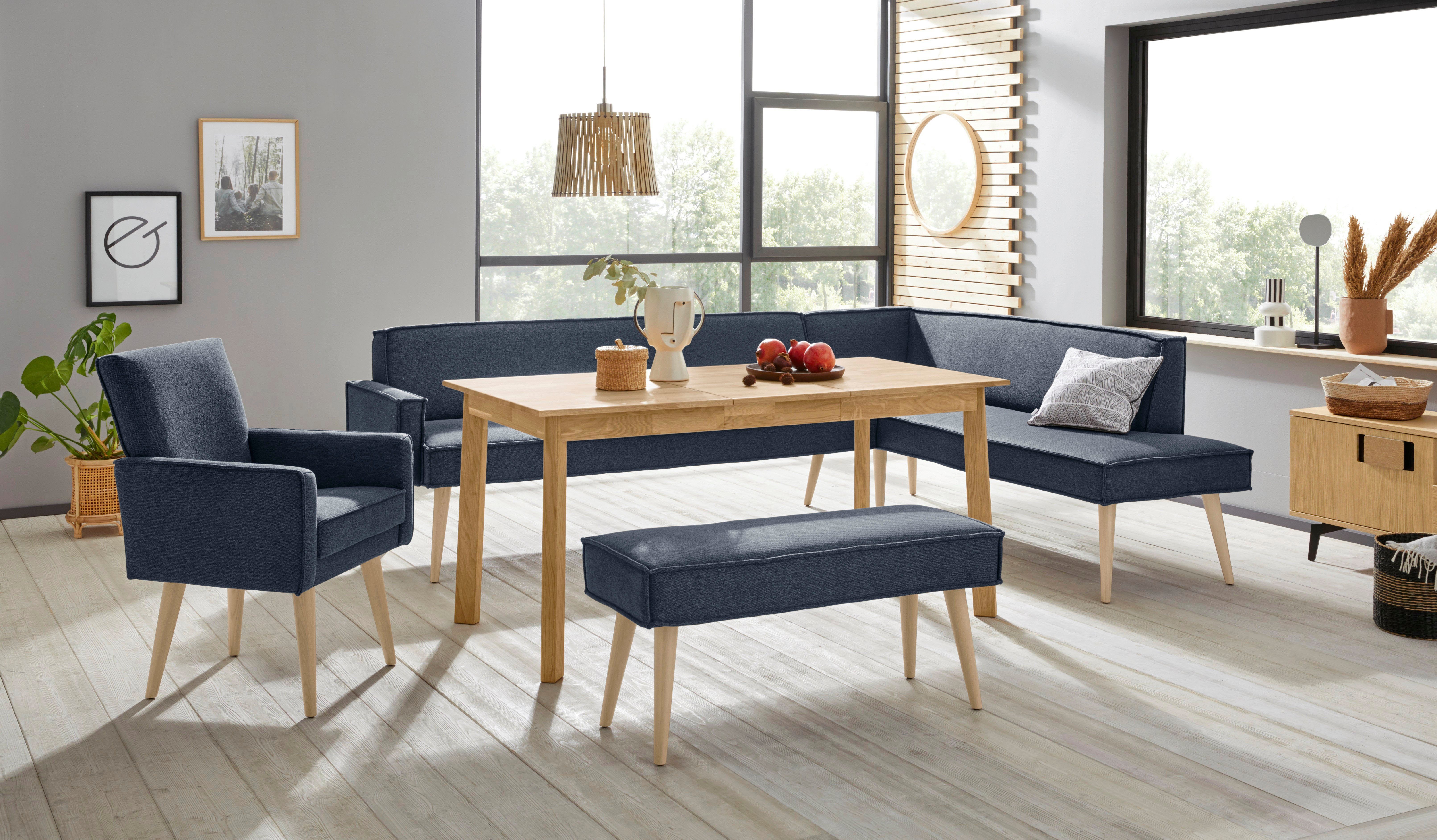 exxpo - sofa fashion Fauteuil Lungo, loungestoel met moderne biesstiksels, comfortabel en elegant