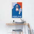 reinders! poster selfie aap (1 stuk) blauw