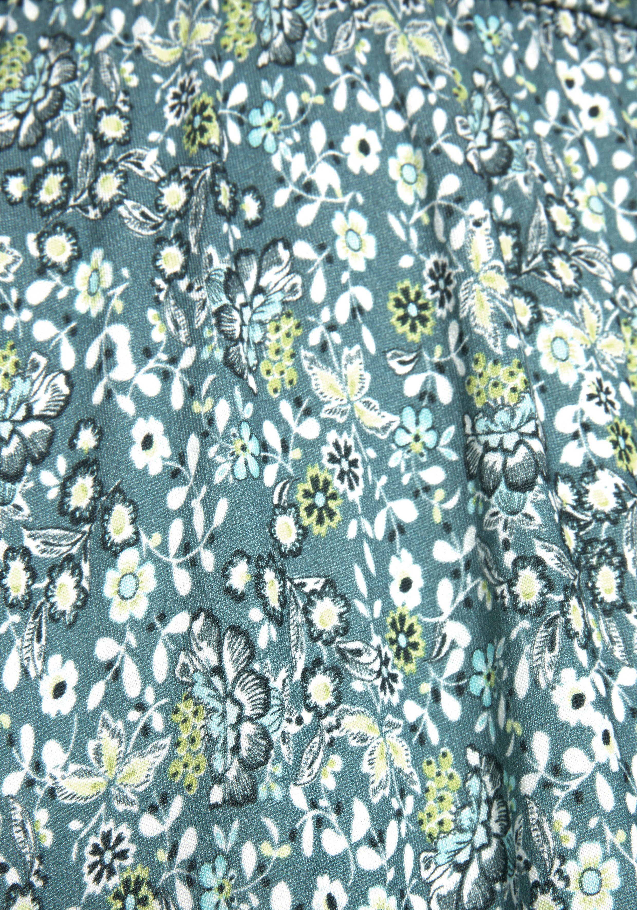 Vivance Jerseyjurk met bloemenprint, soepelvallende zomerjurk, strandjurk