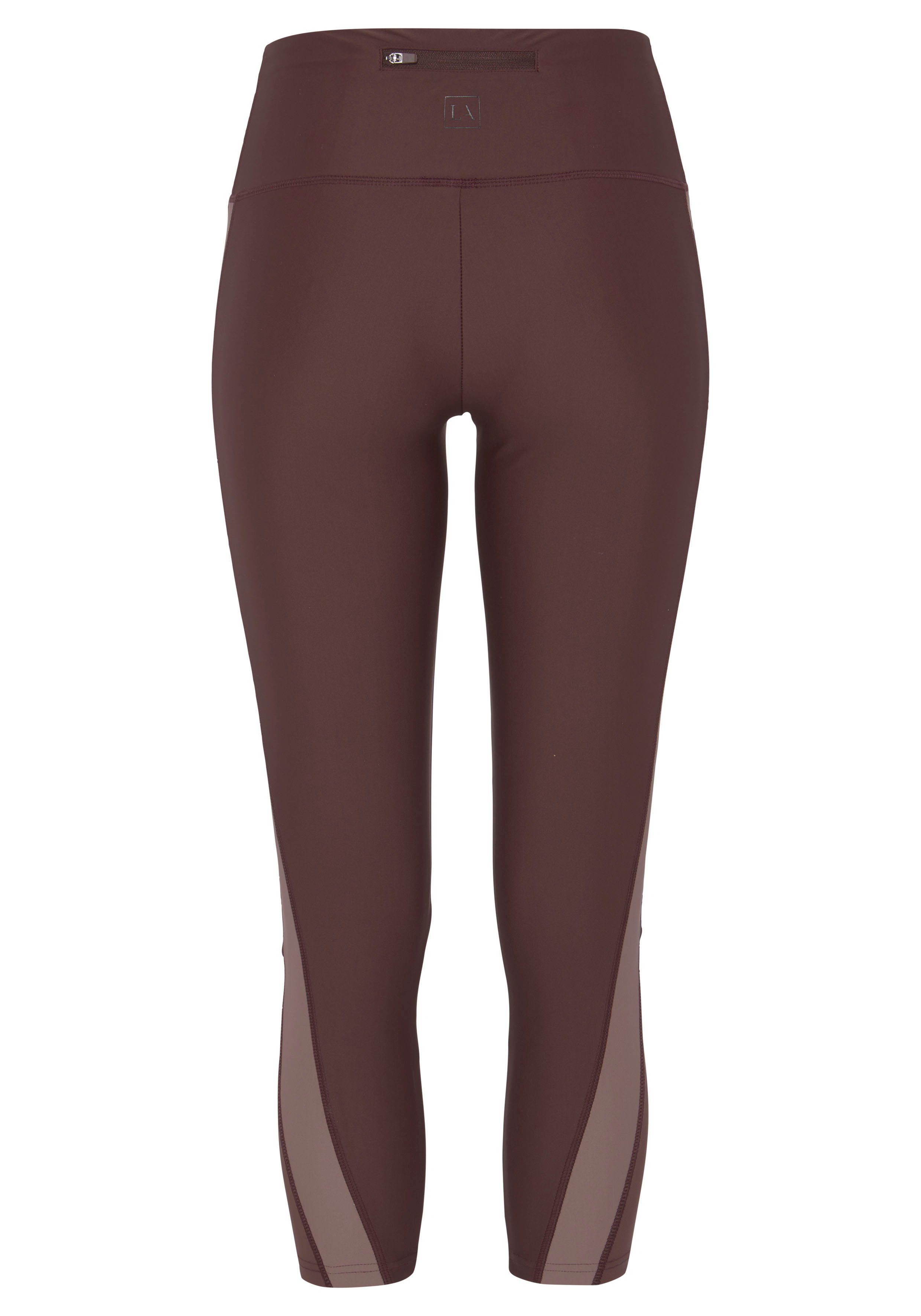 active by Lascana 7/8 legging met netinzetten