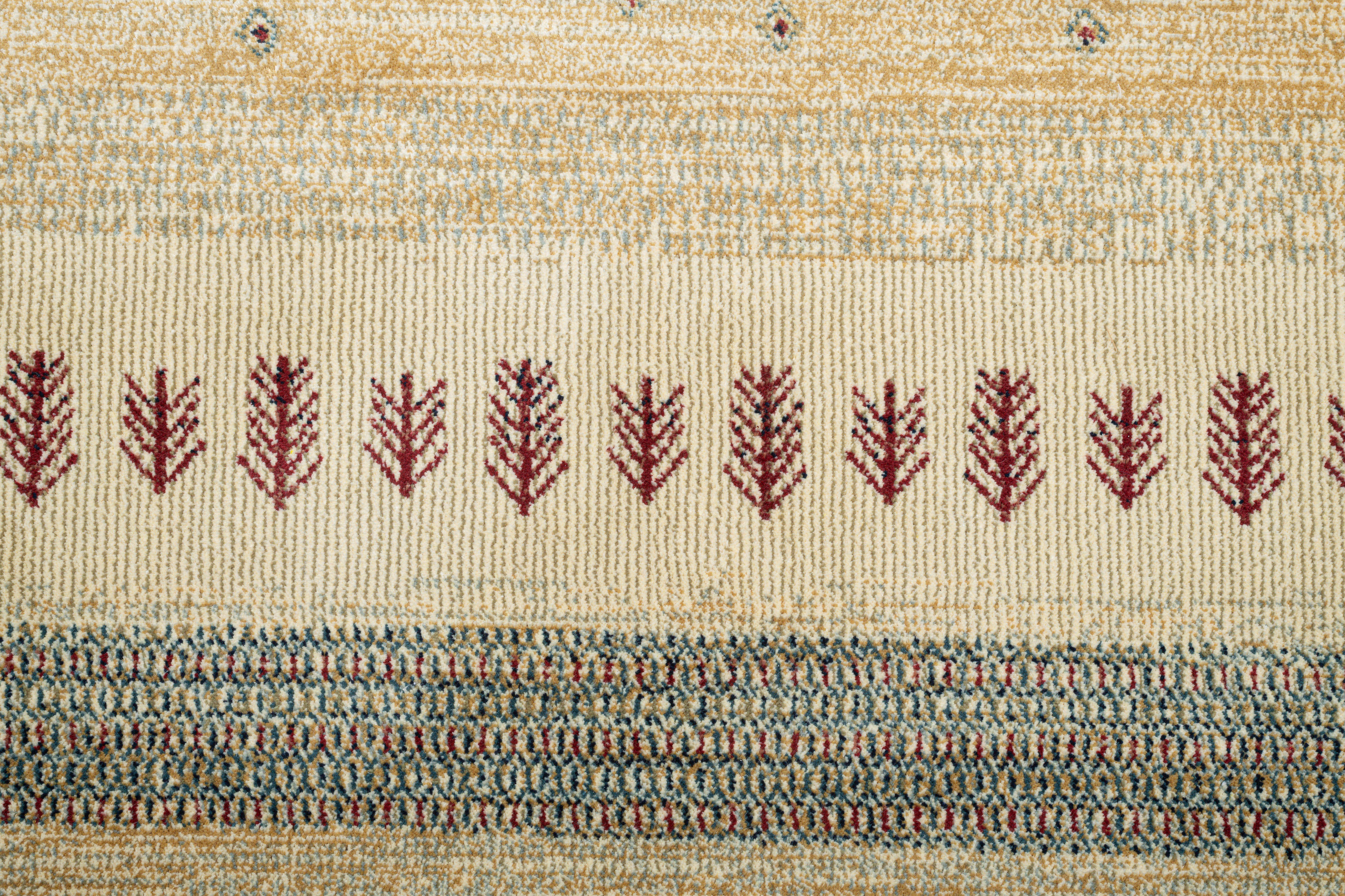 Gino Falcone Vloerkleed Cherina GF-132 Ethno design, gestreept, lichte glans, 100% viscose, woonkamer