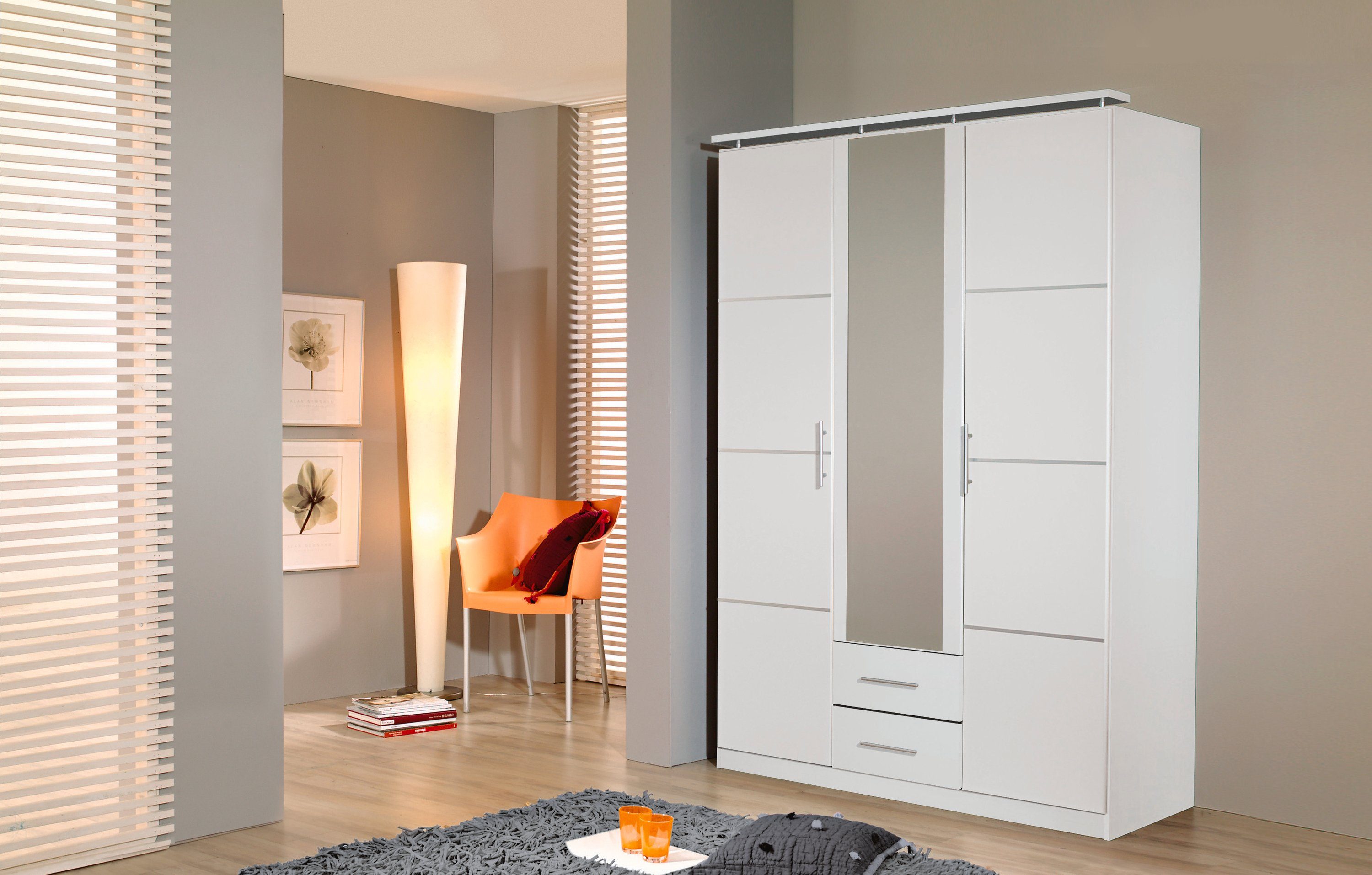rauch Draaideurkast Micro met elegante panelen en praktische externe laden