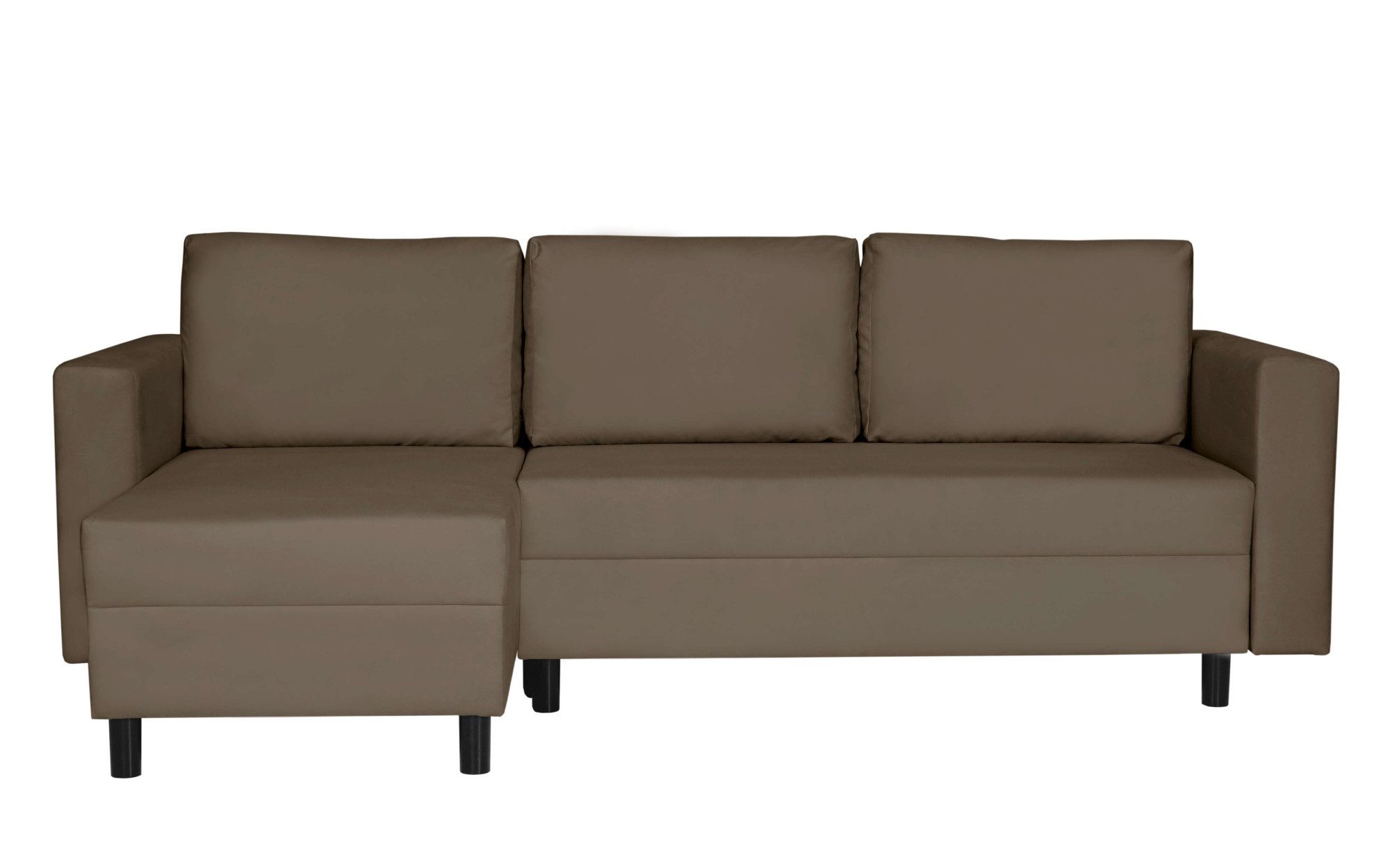 INOSIGN Hoekbank GLENOE slaapbank met bedlade, ottomane aan beide zijden te monteren L-vorm, afmetingen B/D/H: 230/135/84,5 cm, velvet & zachte structuur
