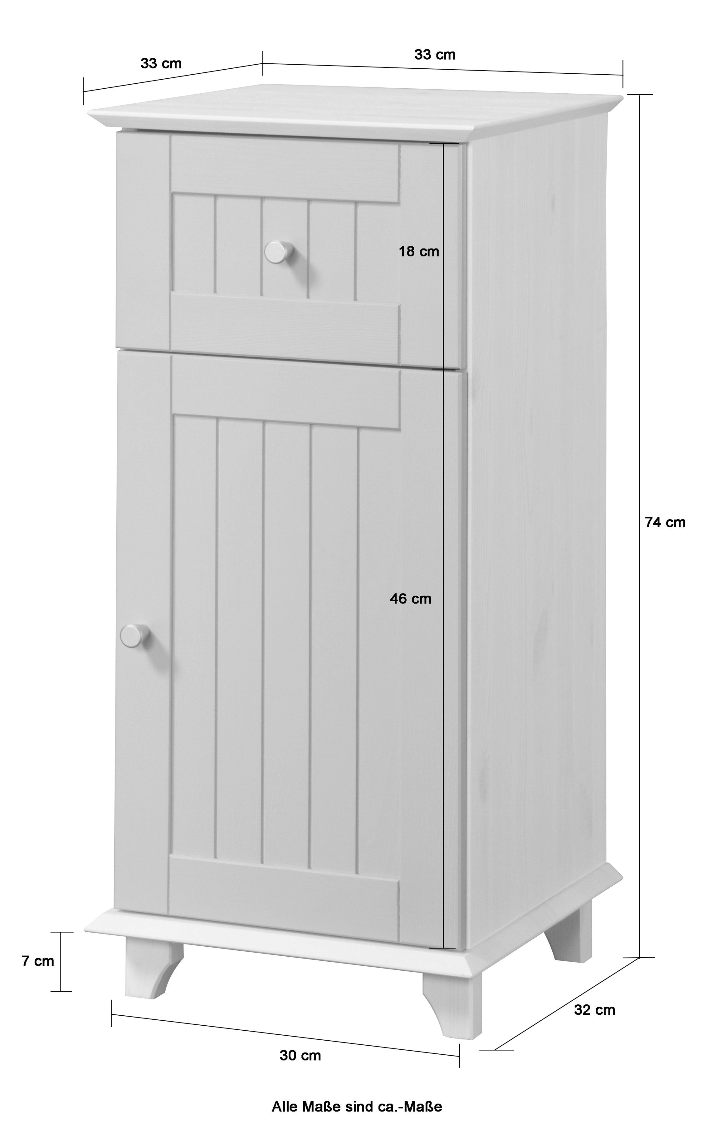 welltime Onderkast Venezia rustiek Breedte 33 cm, van hoogwaardig hout