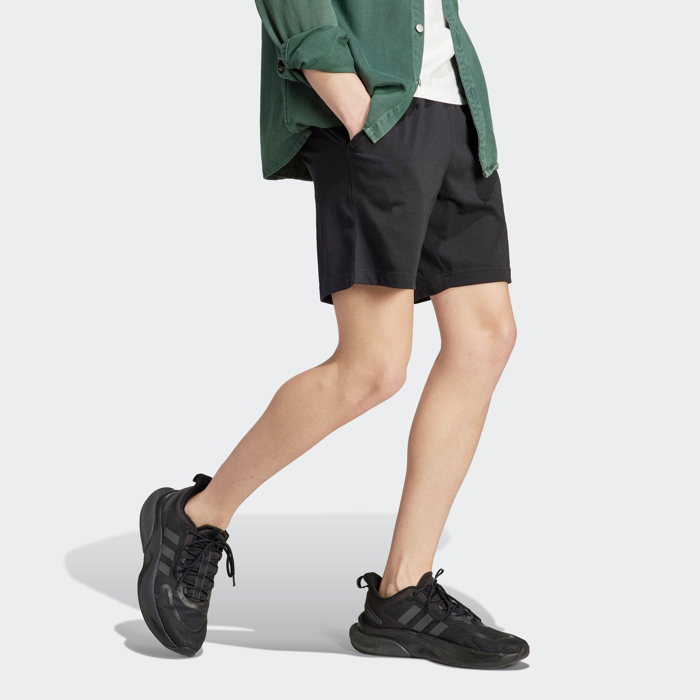 adidas Sportswear Short AEROREADY ESSENTIALS SINGLE JERSEY LINEAR LOGO (1-delig)