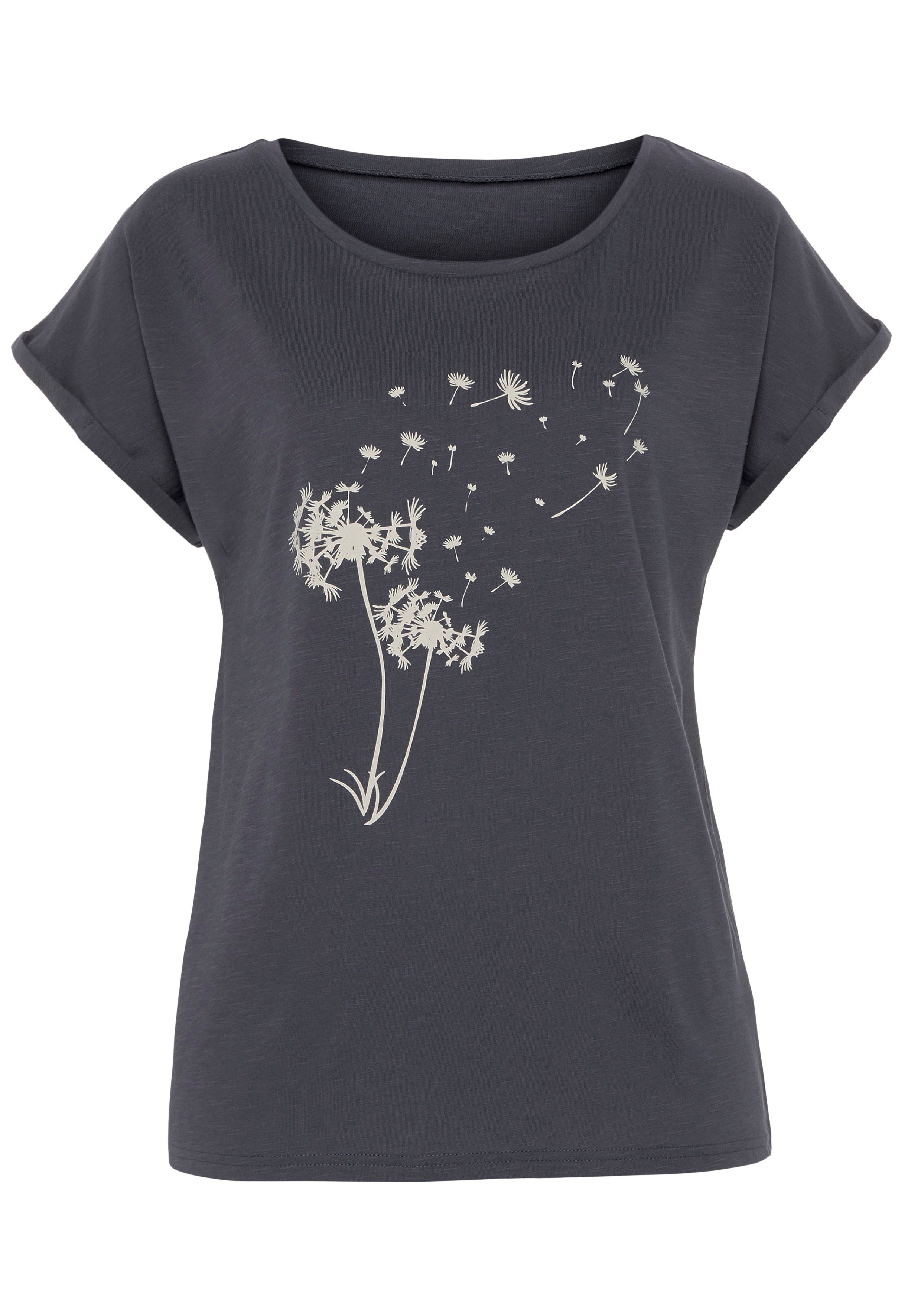 Vivance T-shirt Met print 'Pusteblume' aan de voorkant (1-delig)