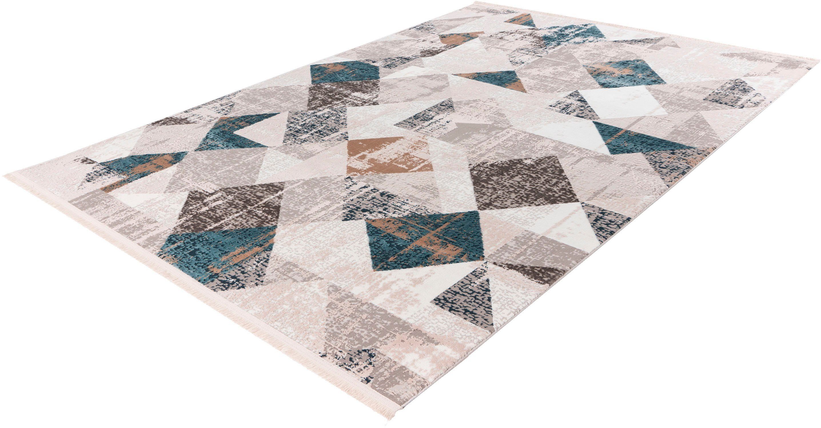 calo-deluxe Vloerkleed Miran 125 Vintage-design, met franje, woonkamer