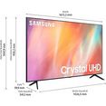 samsung led-tv gu75au7199uxzg, 189 cm - 75 ", 4k ultra hd, smart tv, hdr - crystal processor 4k - q-symphony - contrast enhancer grijs