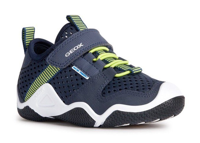 Geox Sneakers JR WADER A met geox speciale membraan, vrijetijdsschoen, lage schoen, veterschoen