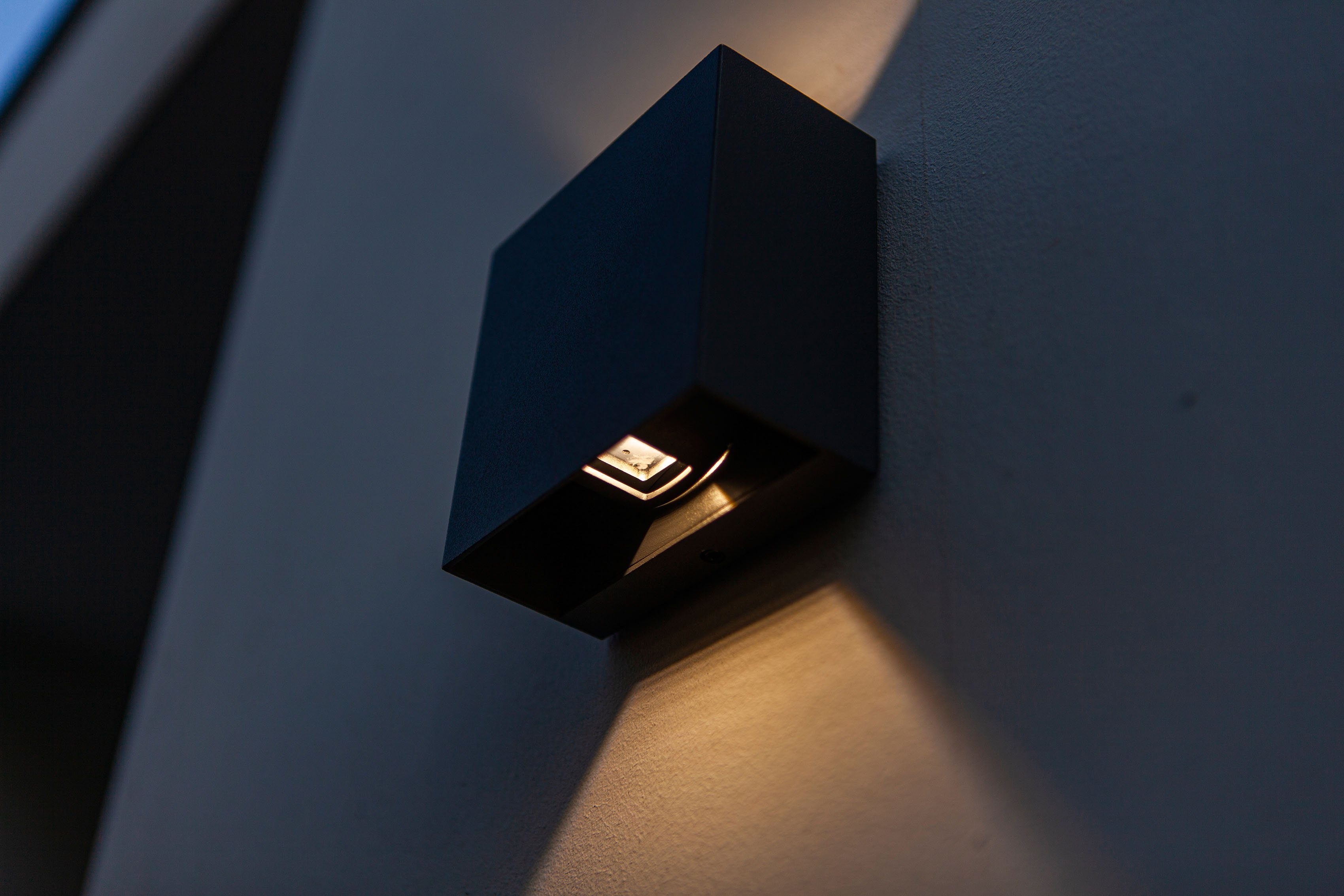 LUTEC Ledwandlamp voor buiten Gemini (1 stuk)