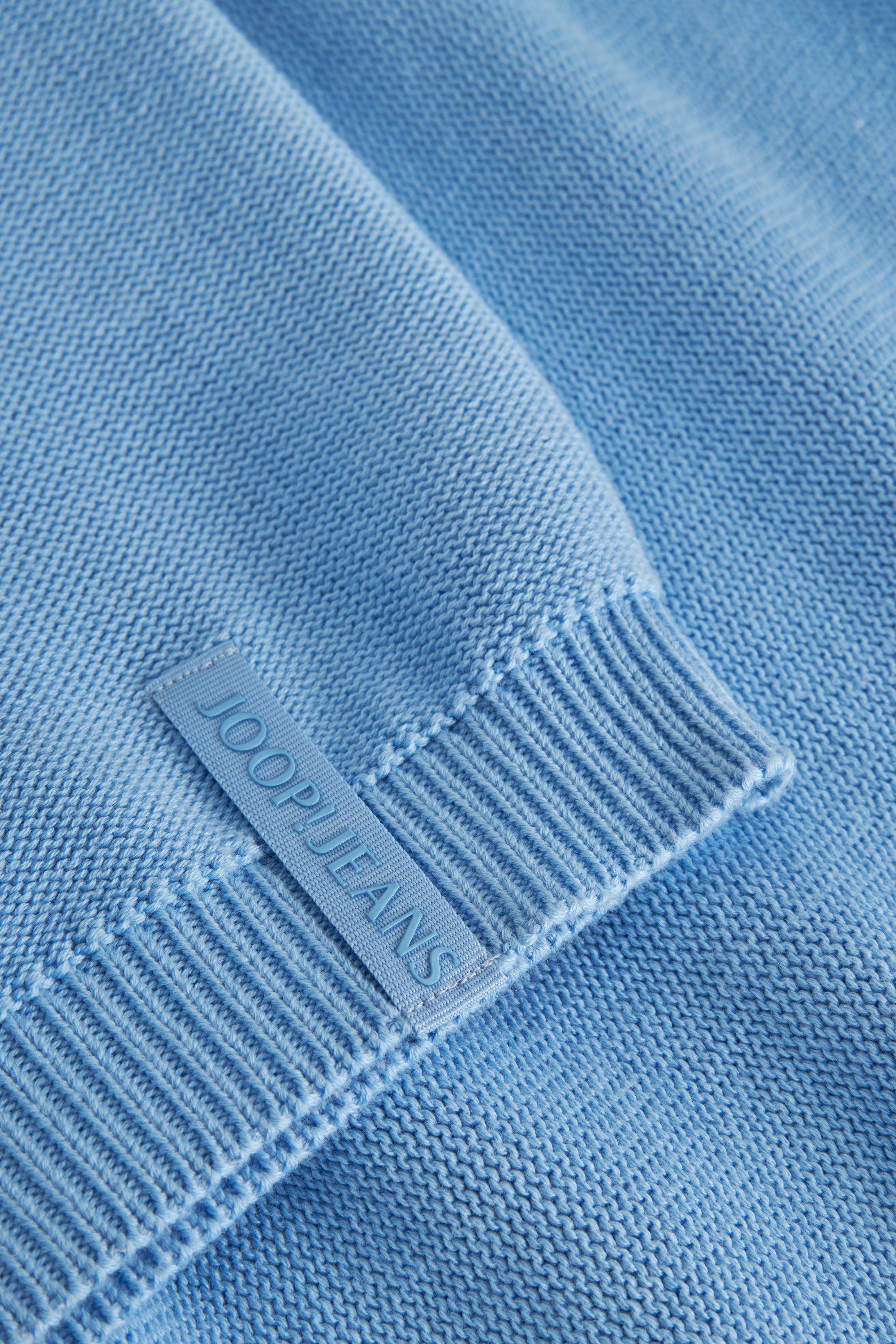 Joop Jeans Trui met staande kraag Paulin Metalen rits elastische tailleband
