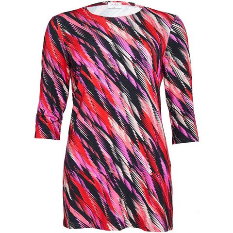 Seidel Moden Lang shirt met opvallend kleurenpatroon, made in germany