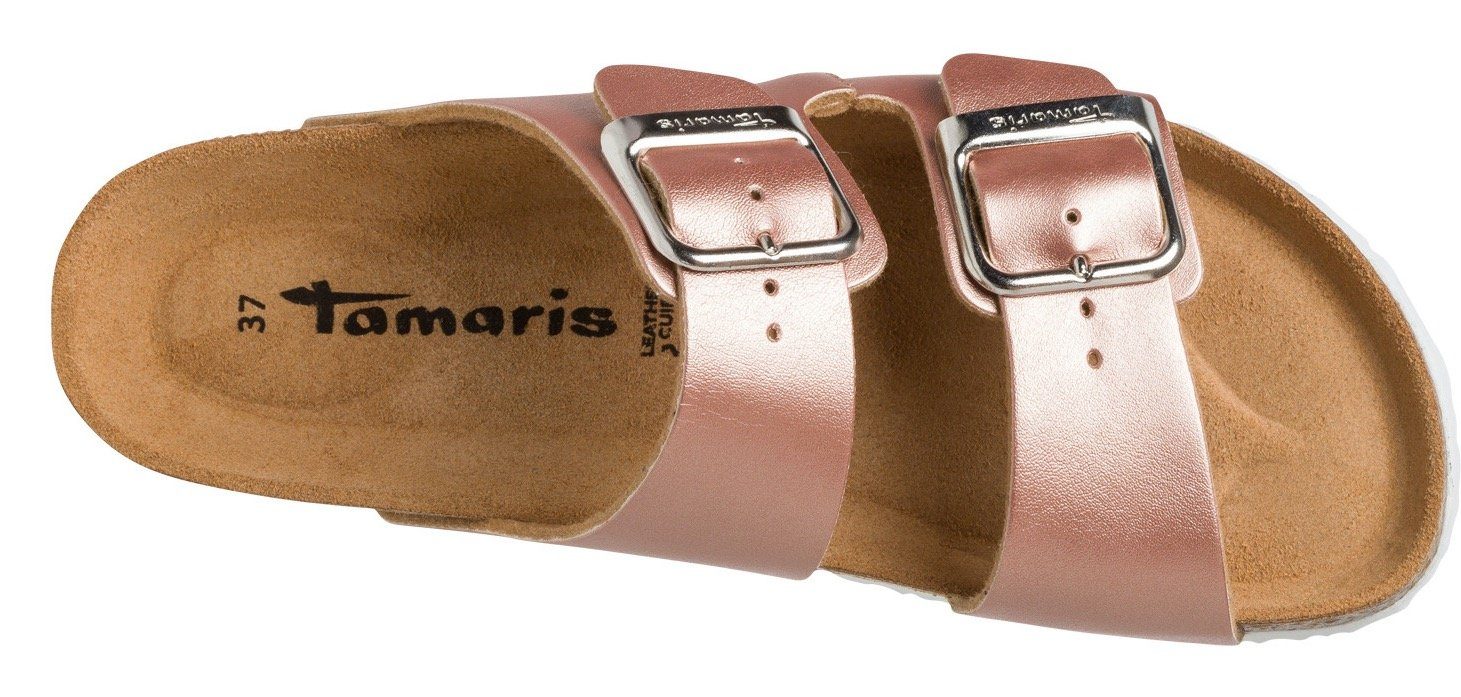 Tamaris Slippers zomerschoen, slippers met gepolsterde binnenzool