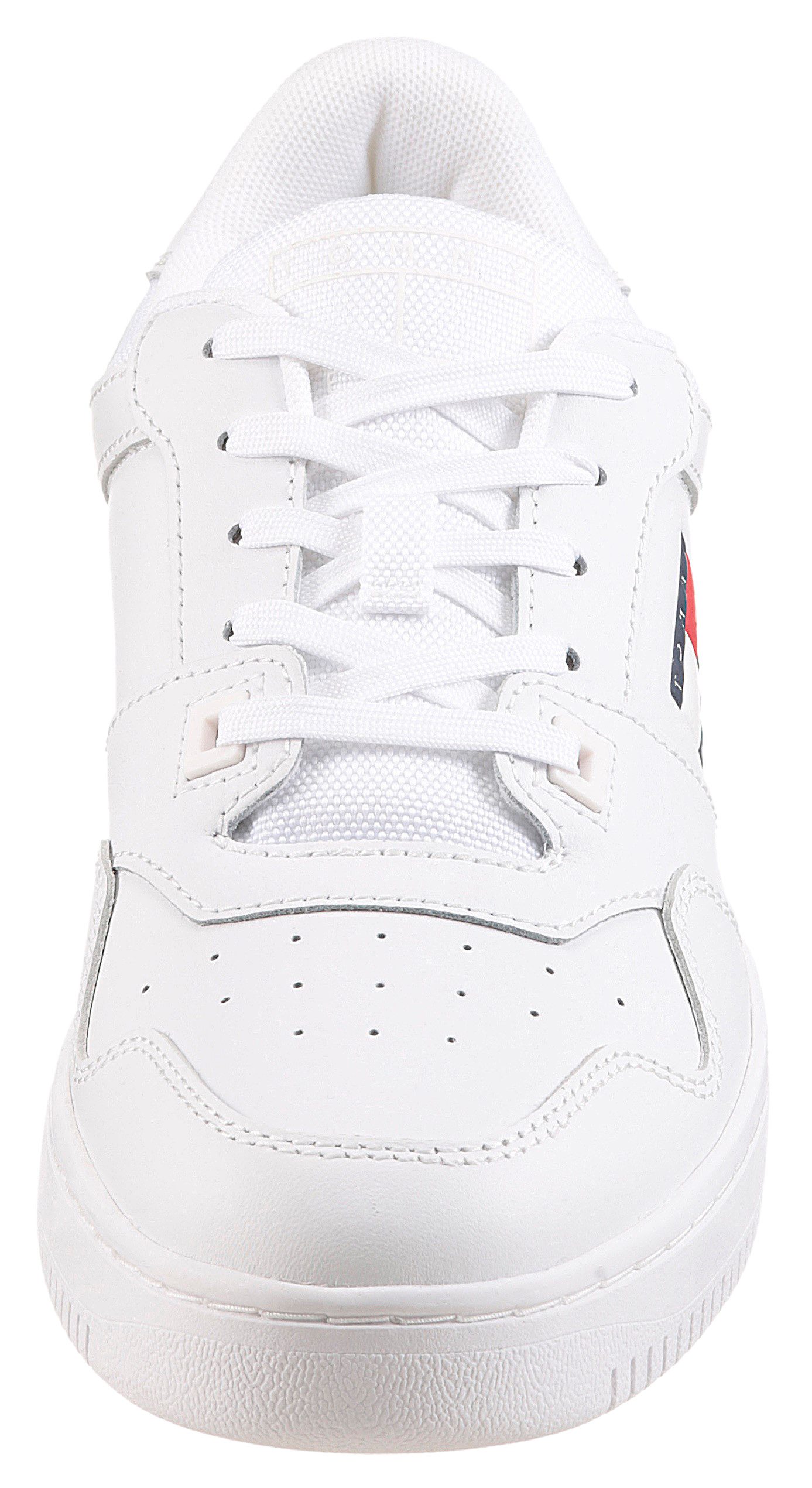 TOMMY JEANS Sneakers TJM RETRO BASKET ESS , vrijetijdsschoen, lage schoen, veterschoen met schachtversteviging