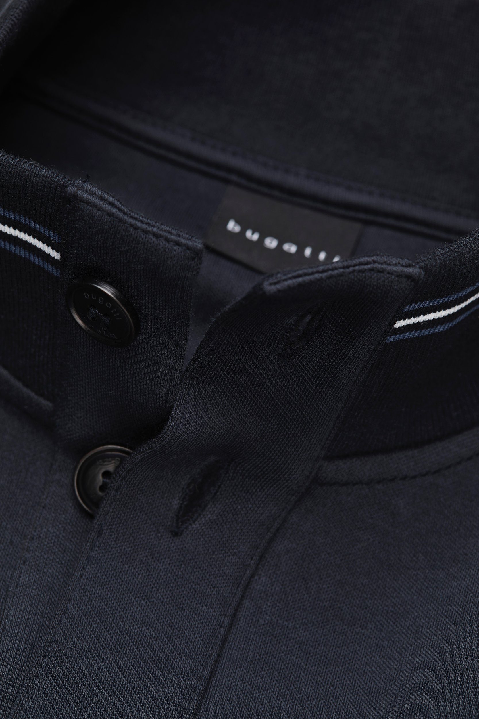 Bugatti Sweatshirt met collegkraag
