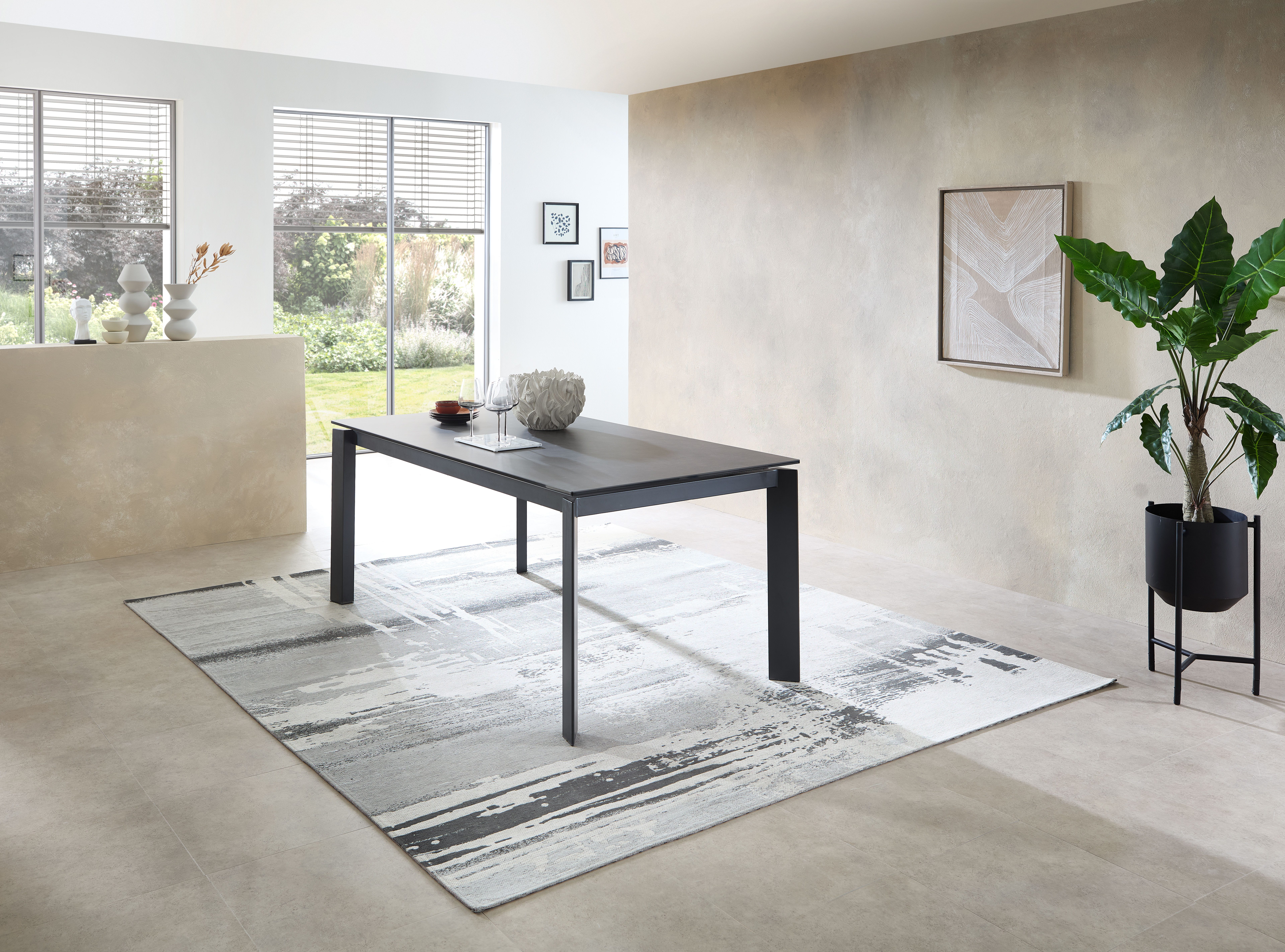 Stolkom Eettafel Paul eettafel keramiek, uitschuifbaar tot 240 cm, BxHxD 180x76x95 cm