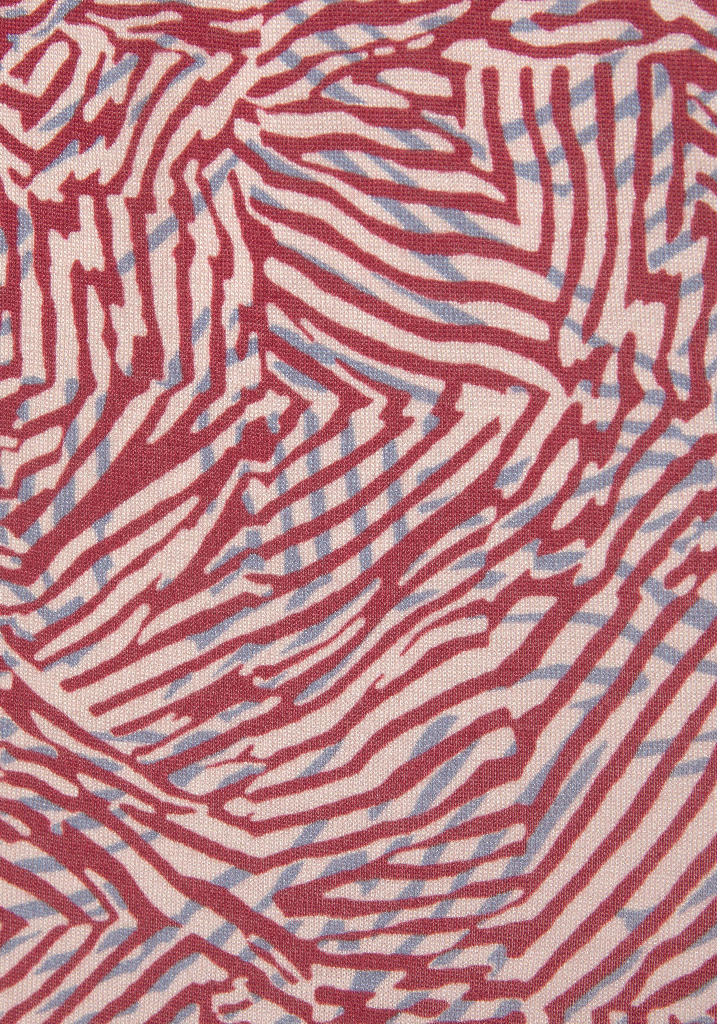 Vivance Jerseyjurk met cut-out op de rug, t-shirtjurk in losse pasvorm, zomerjurk