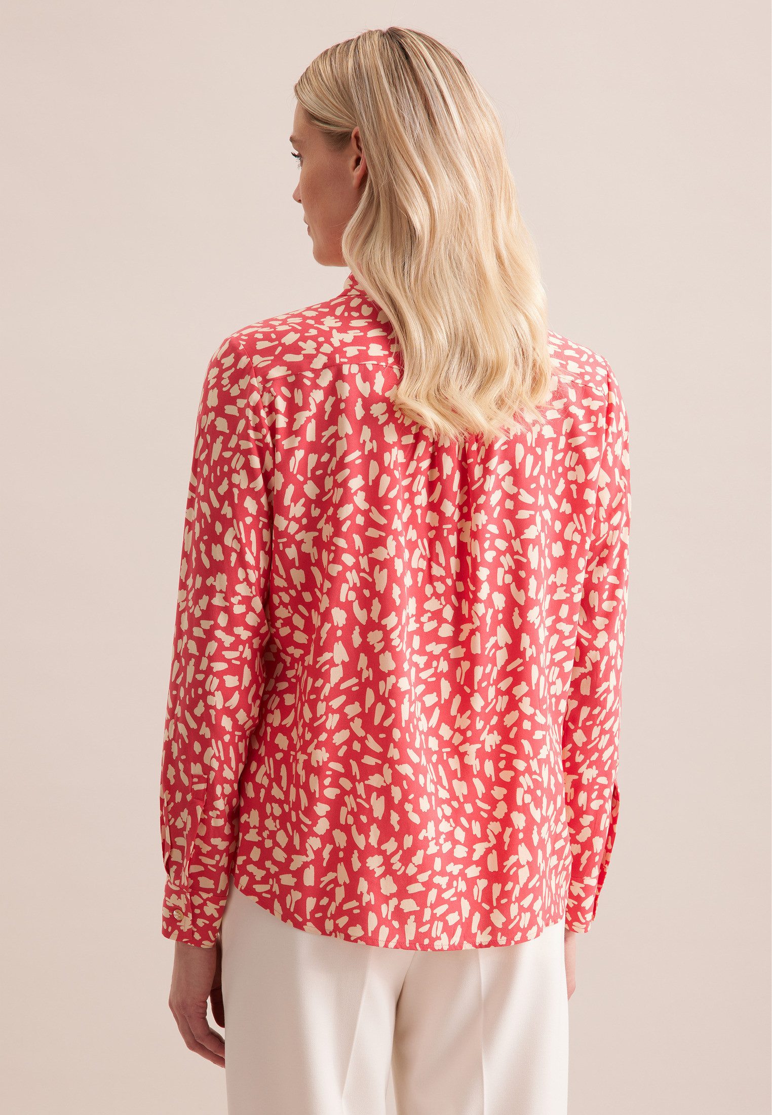 seidensticker Overhemdblouse Zwarte roos