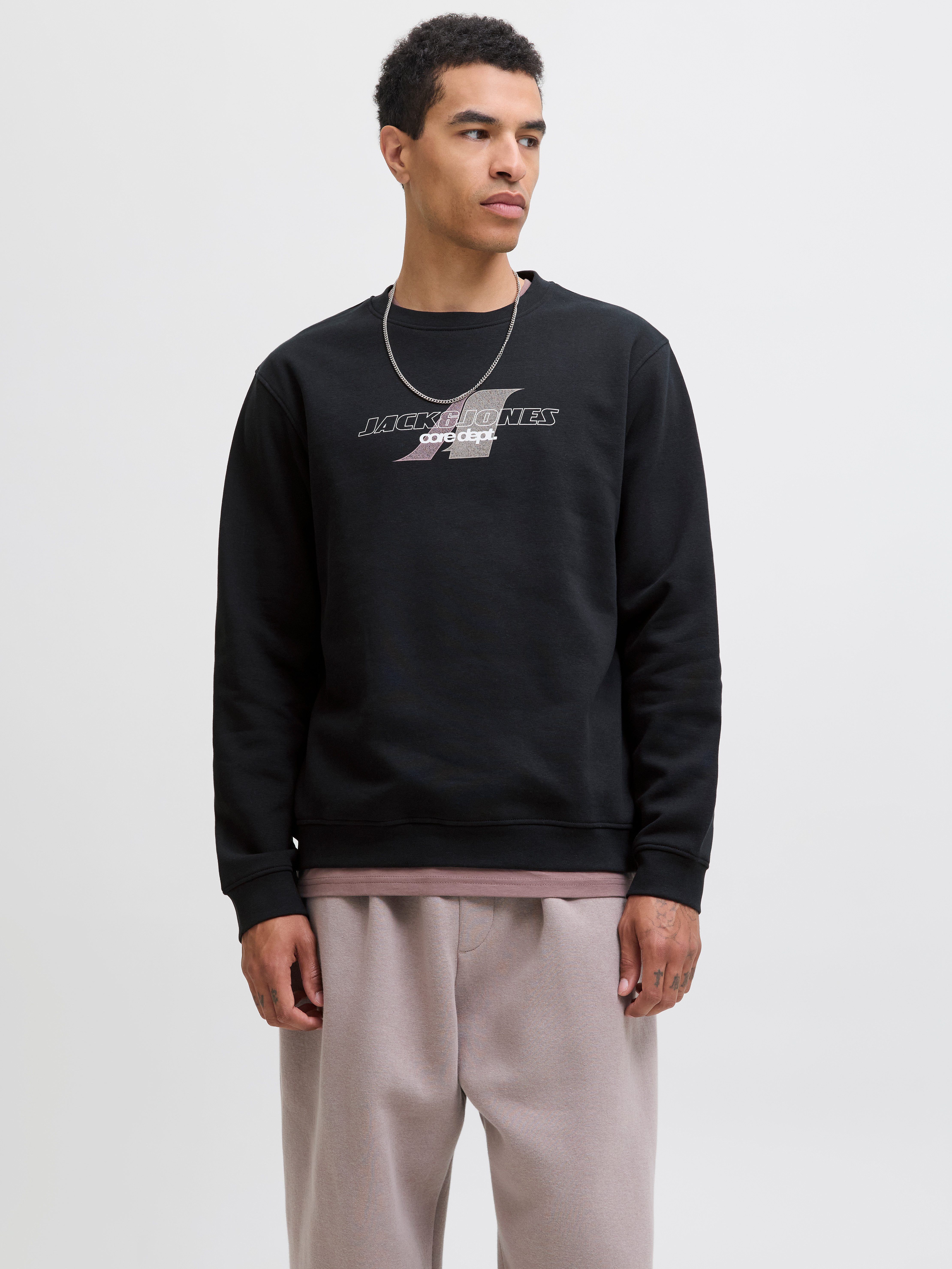 Jack & Jones Sweatshirt JCOTIER PRINT SWEAT CREW NECK