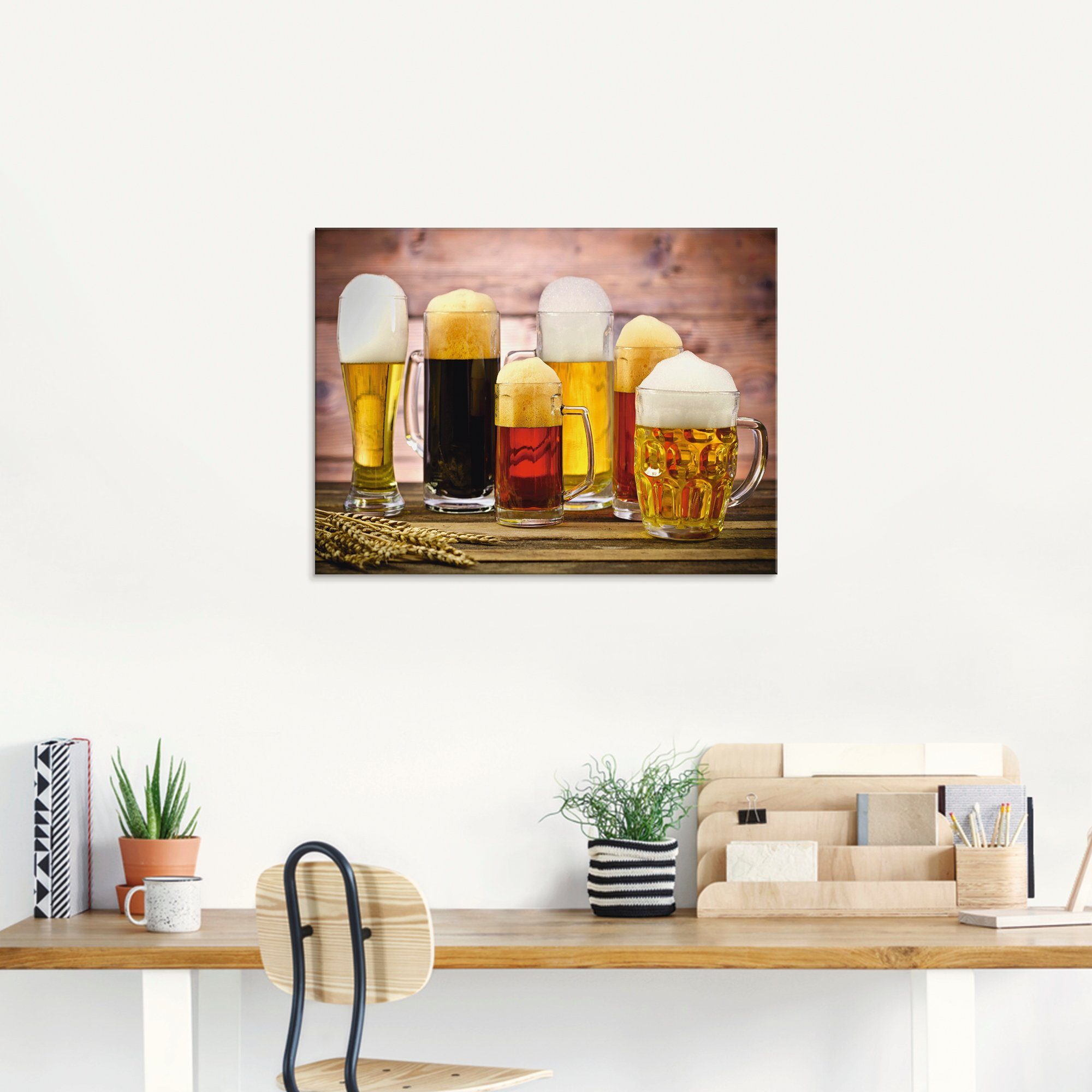 Artland Print op glas Veel bier in verschillende maten