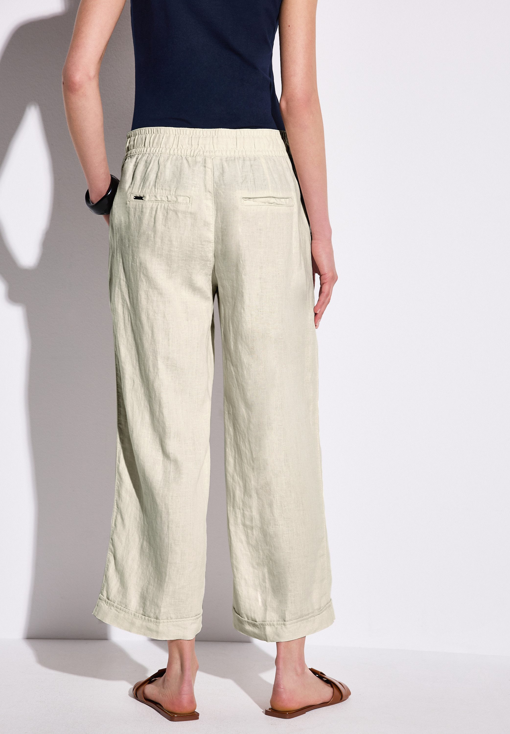 STREET ONE Culotte Styel EMEE elastische band met rijgkoord
