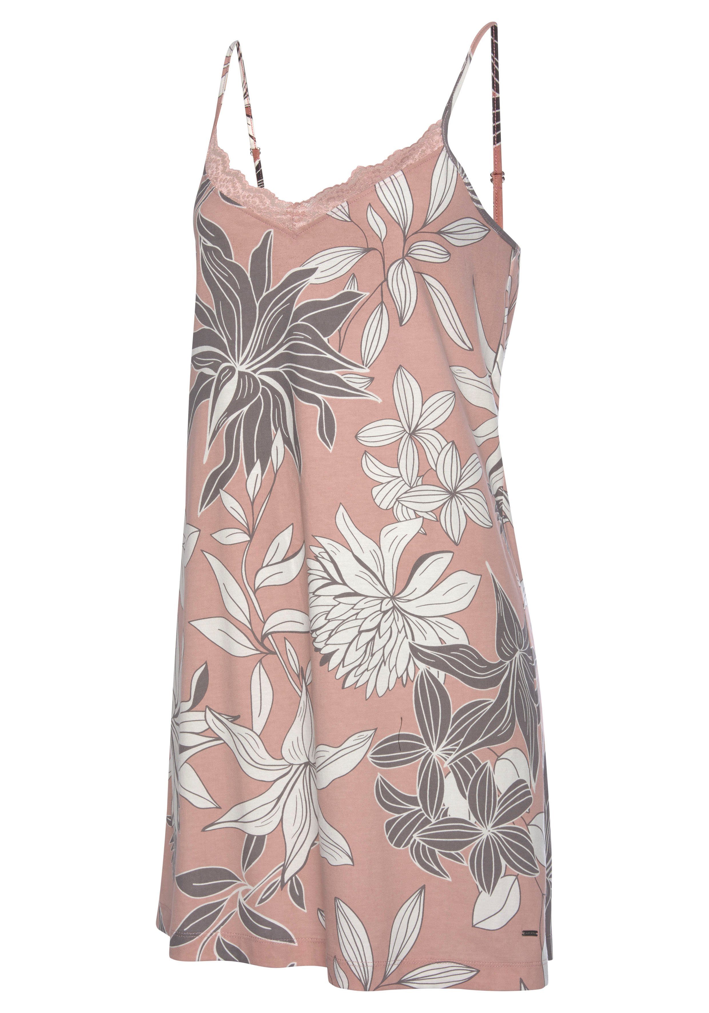 Lascana Negligé met bloemenprint