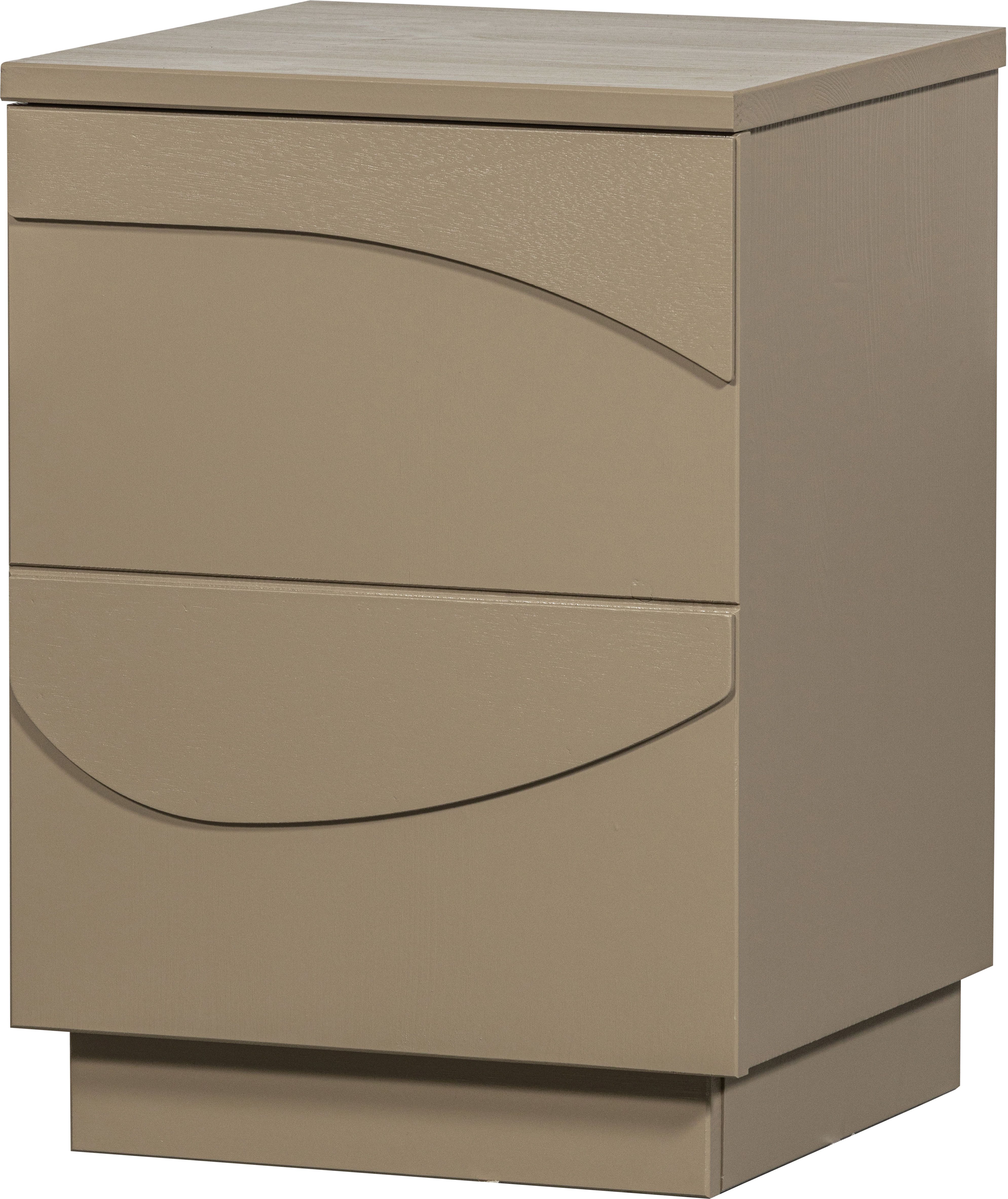 WOOOD Nachtkastje Teo 3d-effect, belastbaar tot 15 kg, push-to-open functie, breedte 36 cm