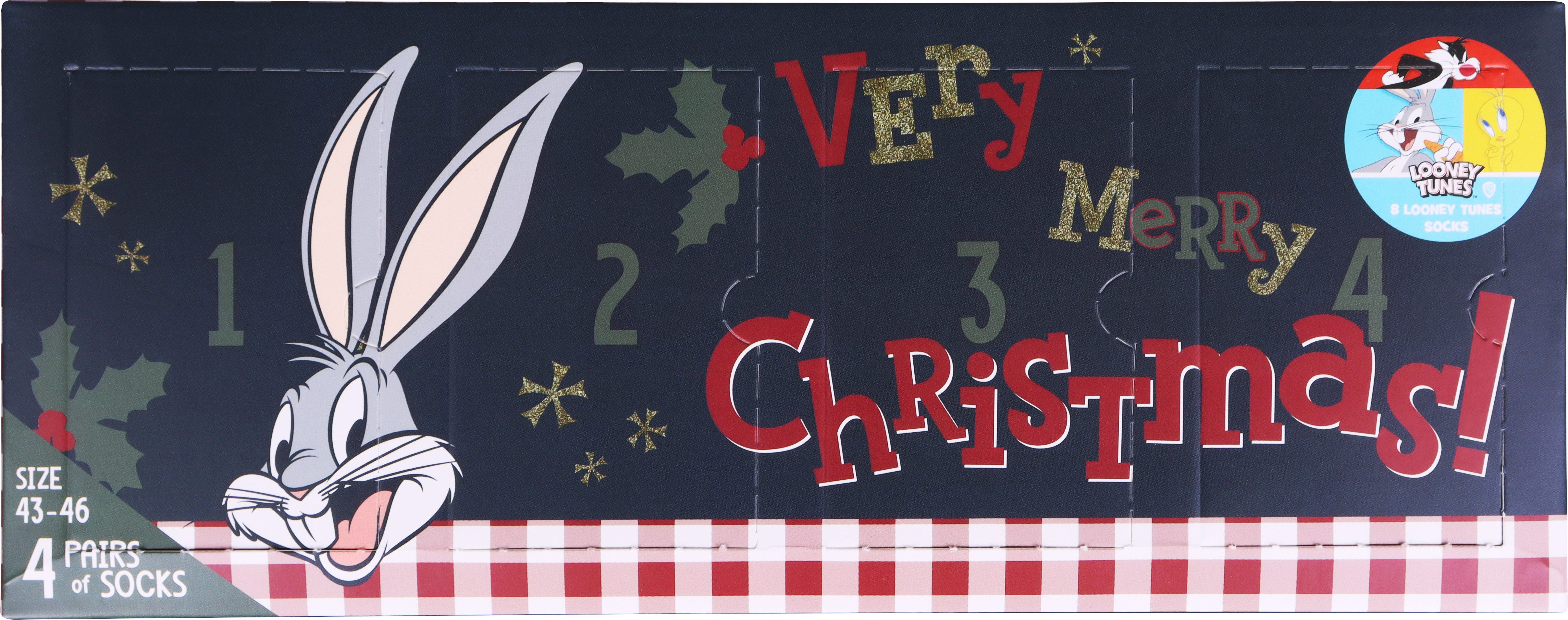 Capelli New York Adventskalender met 4 deuren (set, 8-delig, 4 paar)