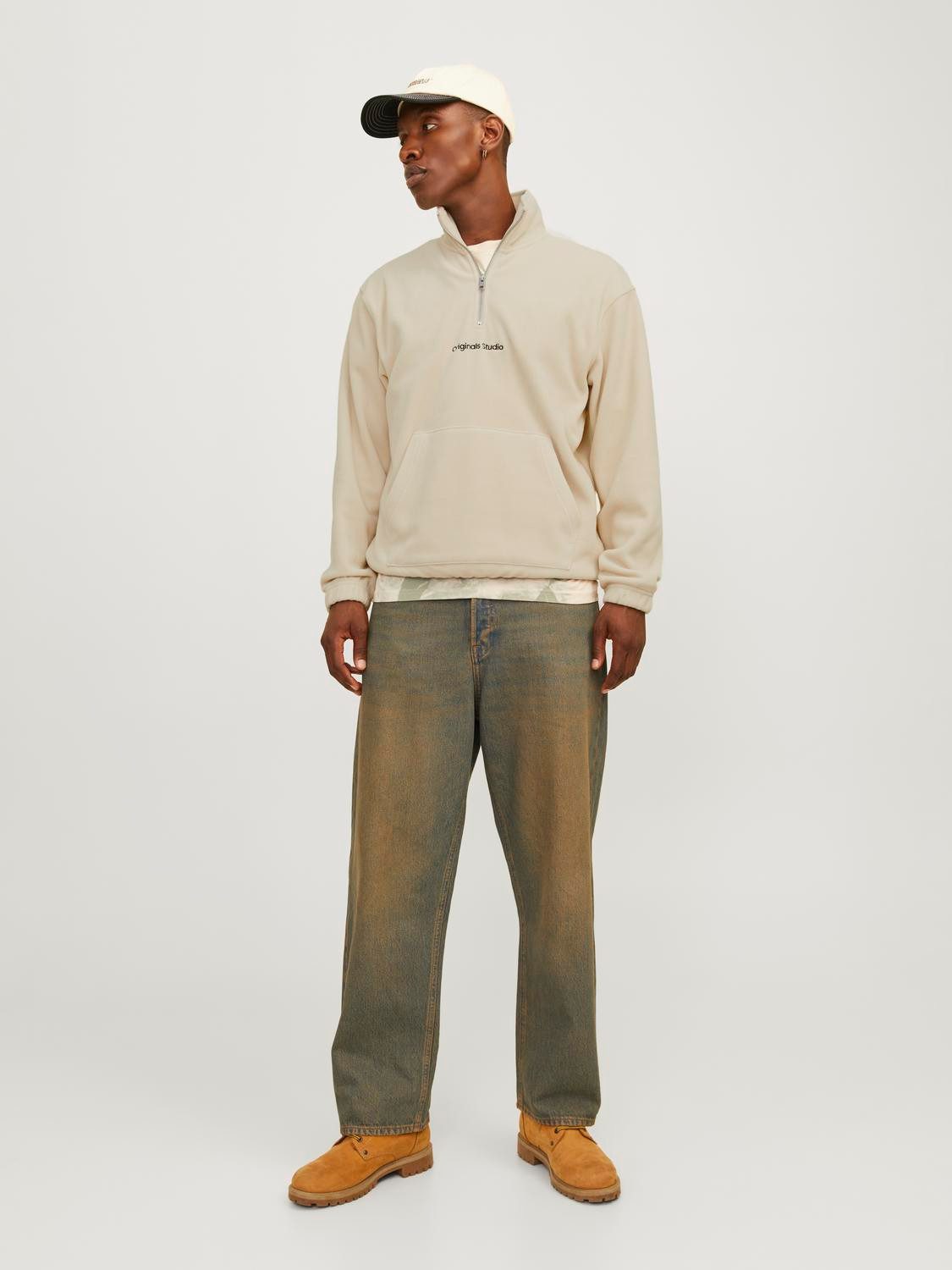 Jack & Jones Sweatshirt JORVESTERBRO FLEECE QUARTER ZIP NOOS