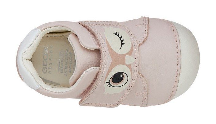 Geox Kruipschoentjes B TUTIM B Babyschoen, sneaker, loopschoentje met praktische klittenbandsluiting