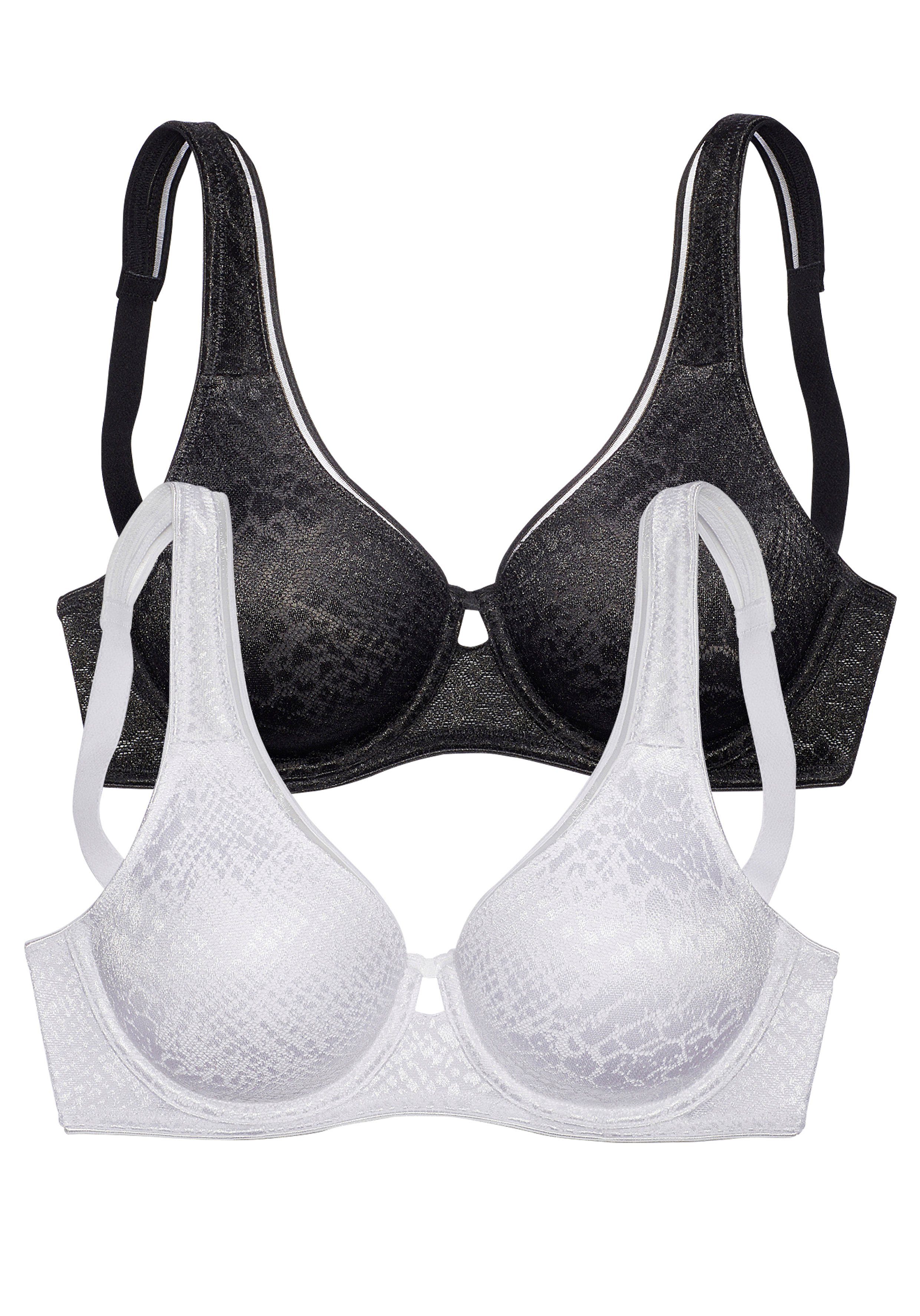 Petite fleur Minimizer-bh in een glanzende look (Set van 2)