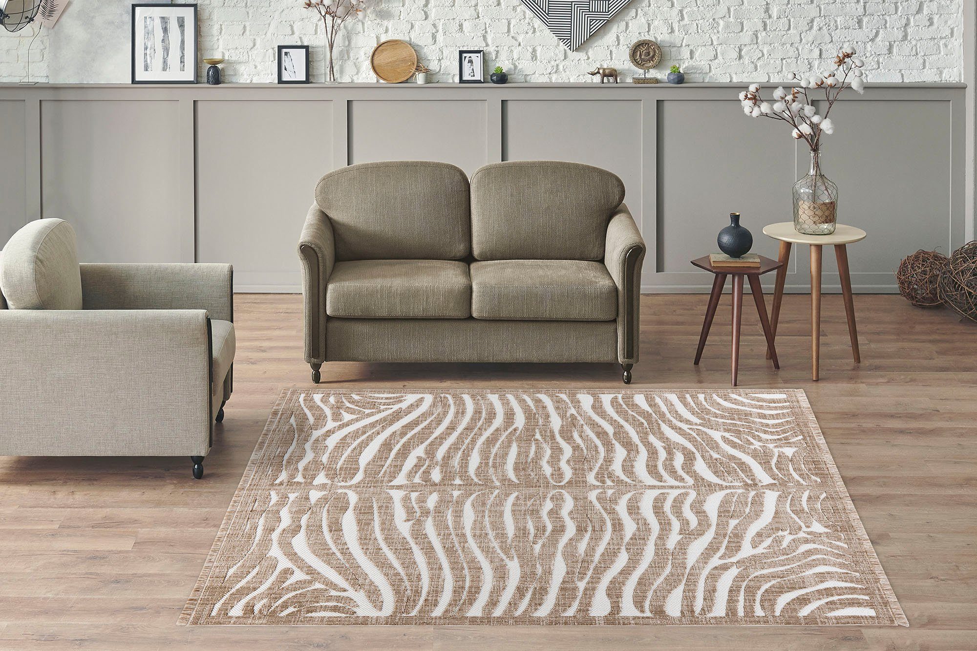 Kayoom Vloerkleed Sarai 325 Platweefsel