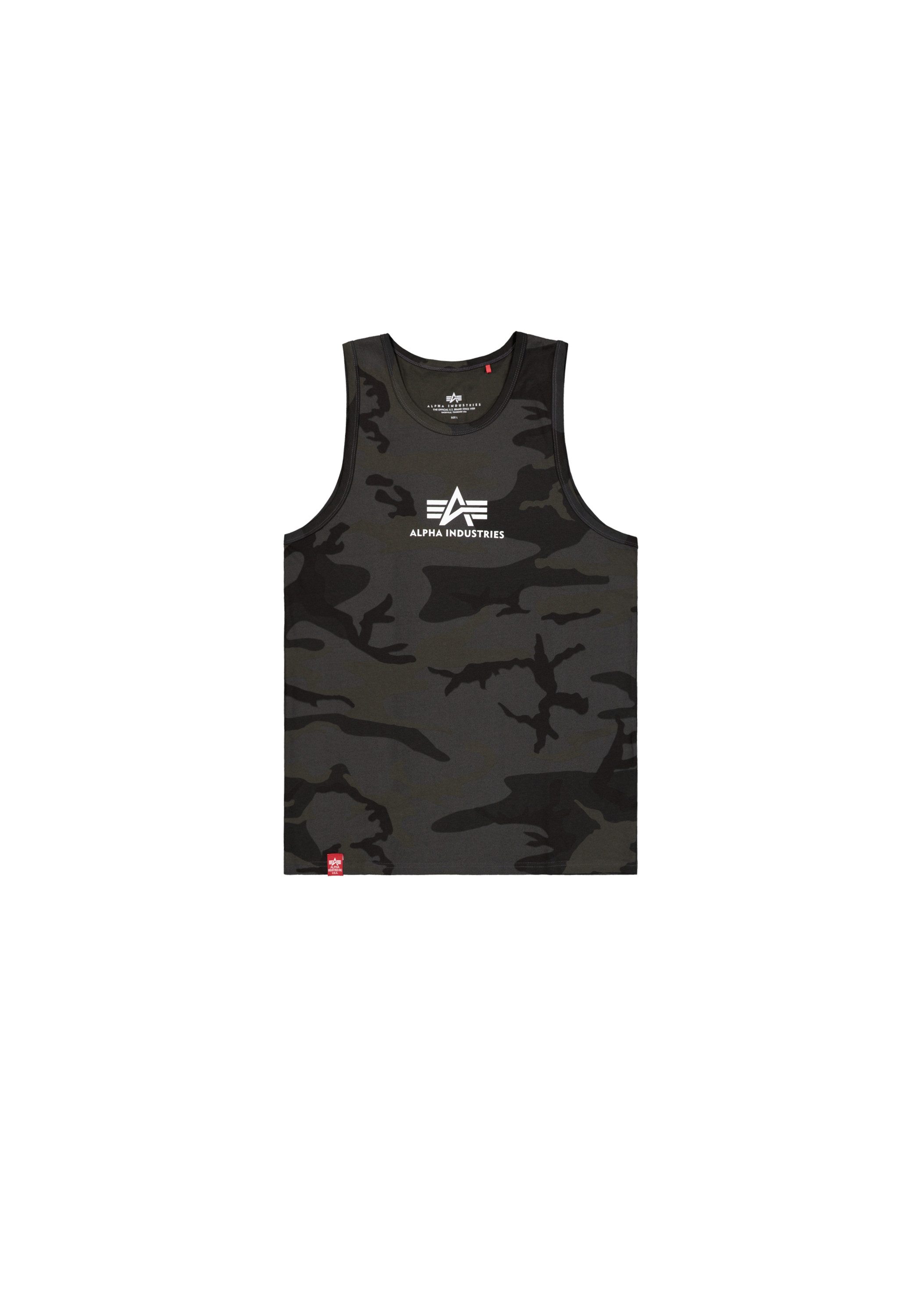 Alpha Industries Muscle-shirt Alpha Industries Men - Tanks Basic Tank ML Camo heren t-shirts maat XS multicolor