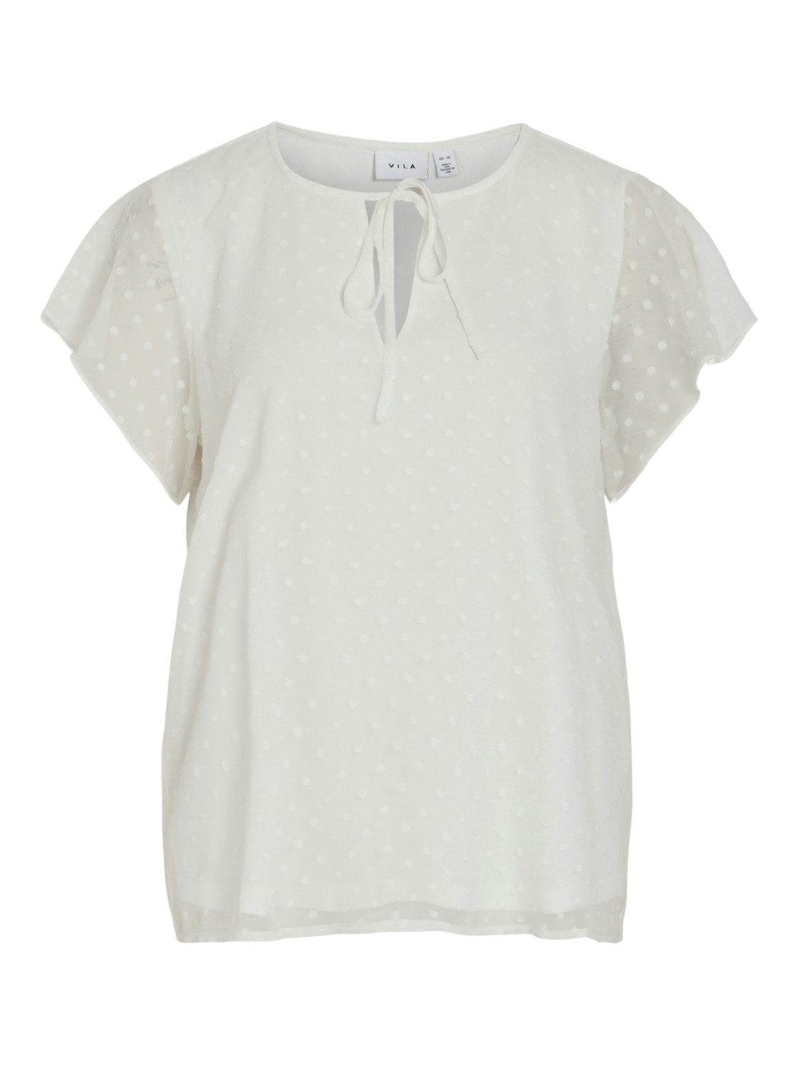 Vila Shirt met korte mouwen VIEDEE C/S V-NECK TOP - NOOS