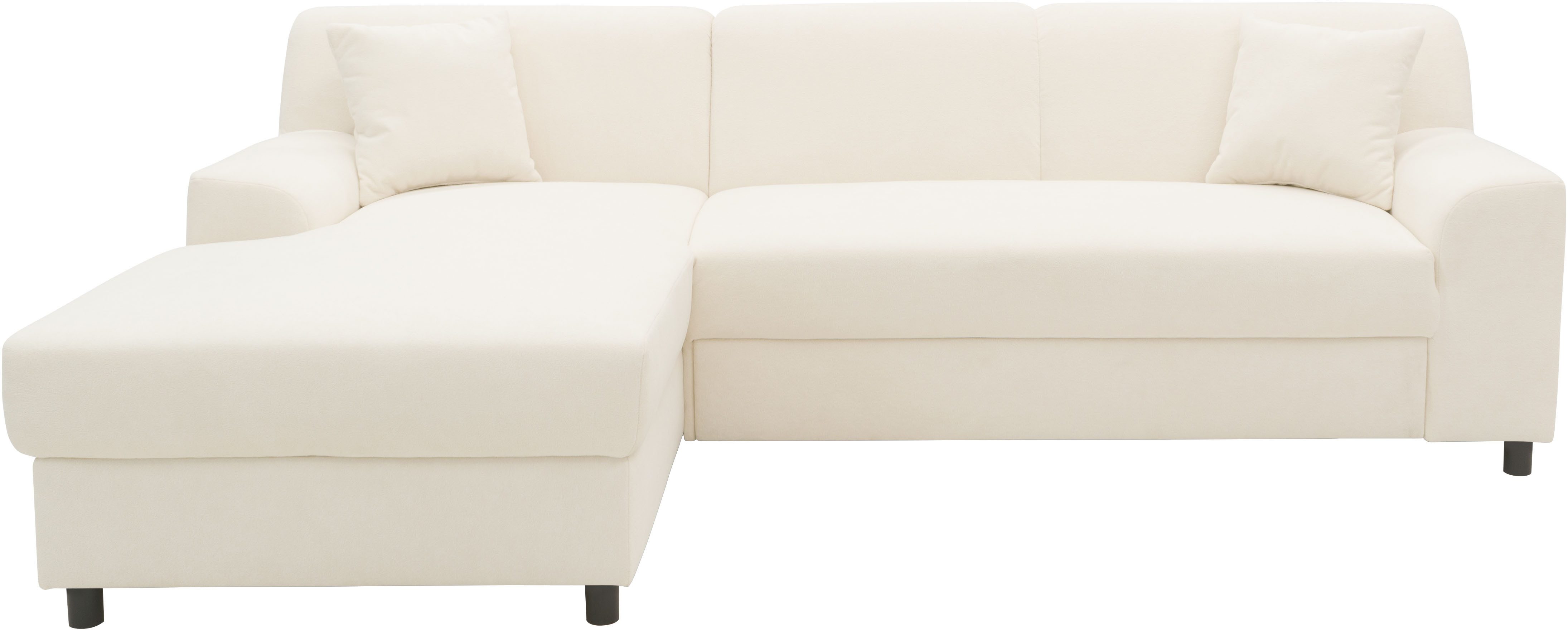 DOMO collection Hoekbank Turah 2, L-Vorm, Corduroy of Luxe-Microvezel, comfortabele binnenvering