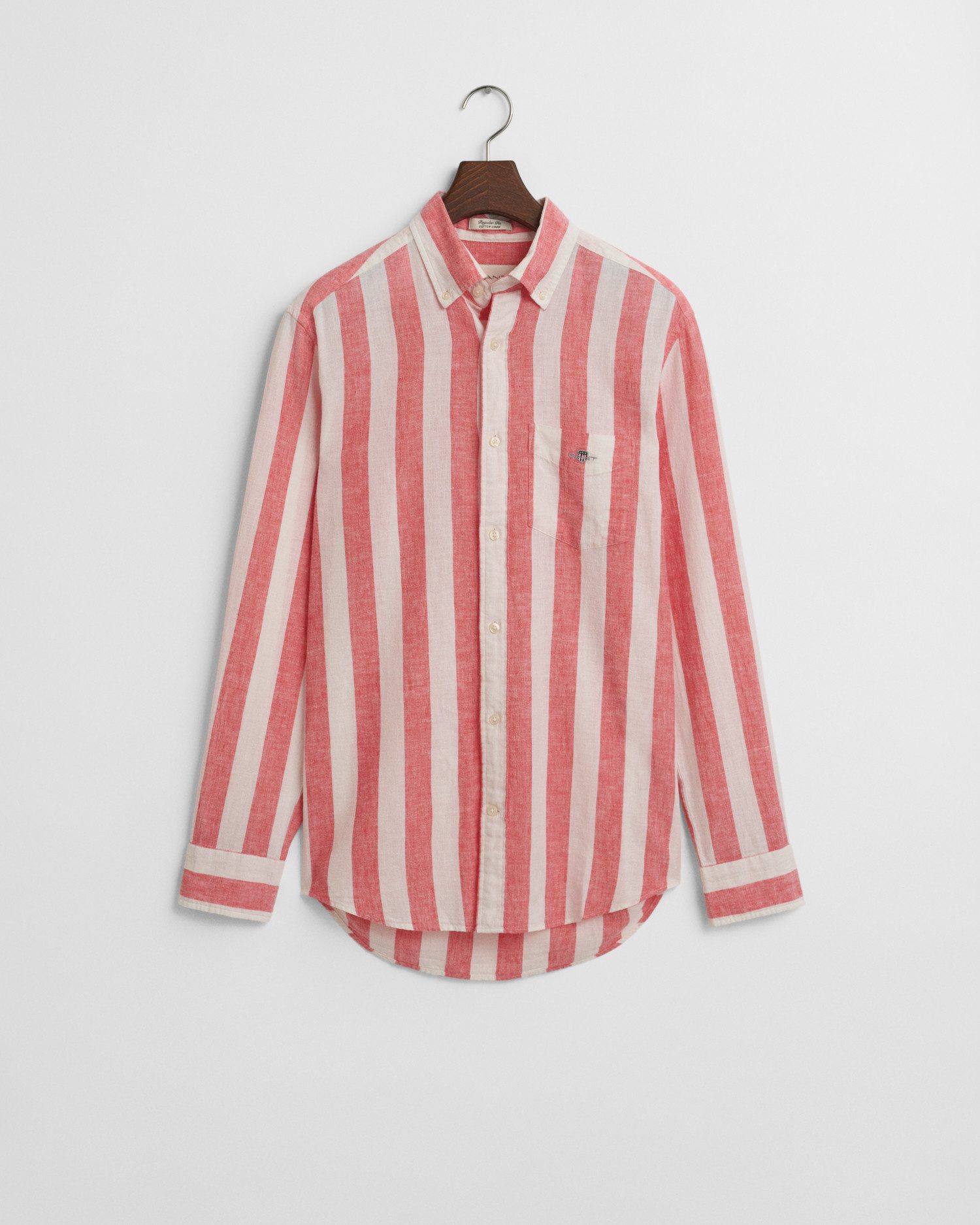 Gant Overhemd met lange mouwen REG COTTON LINEN BOLD STRIPE SHIRT
